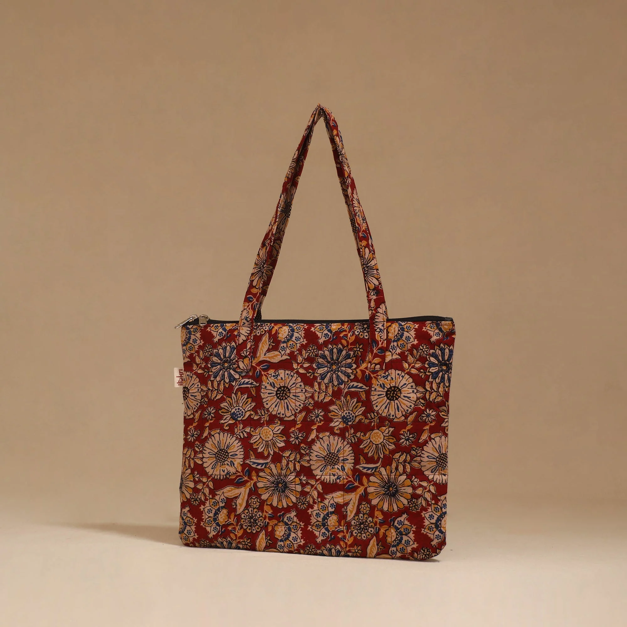 Maroon - Handcrafted Quilted Handbag 26 - Image 2