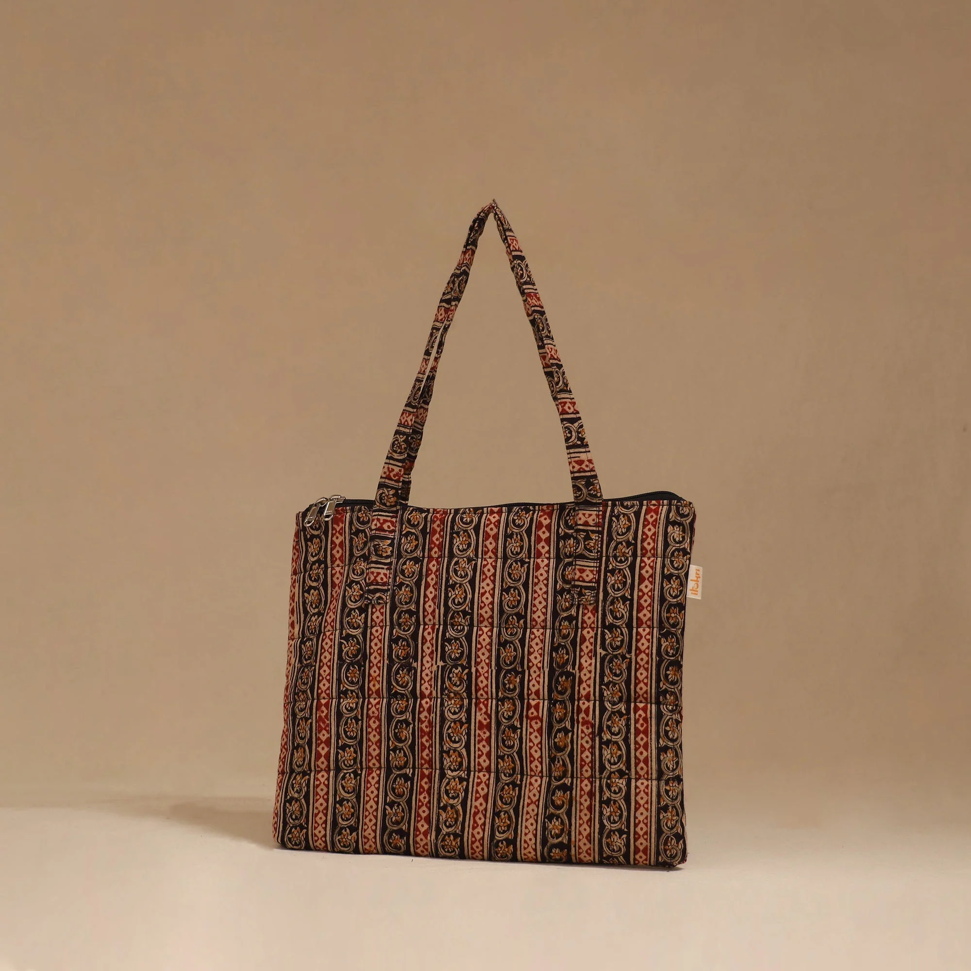 Black - Handcrafted Quilted Handbag 28 - Image 2