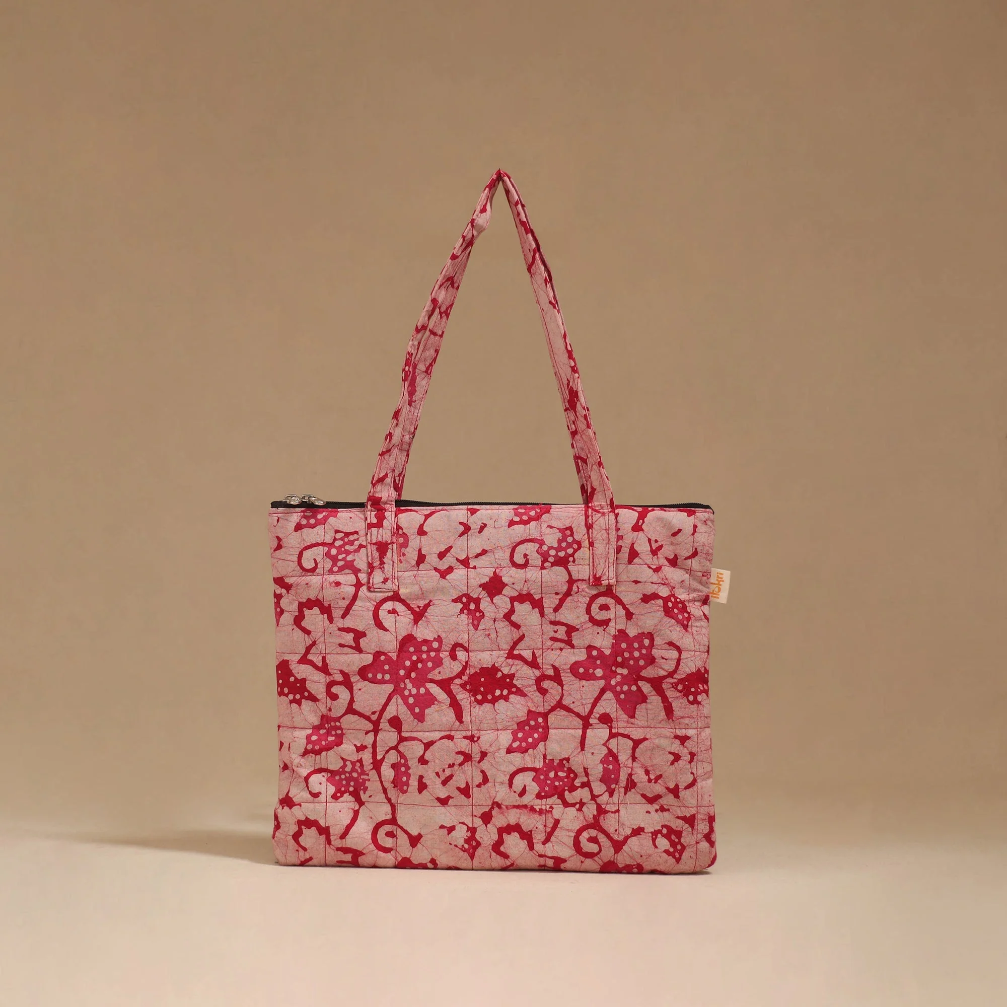 Pink - Handcrafted Quilted Handbag 46