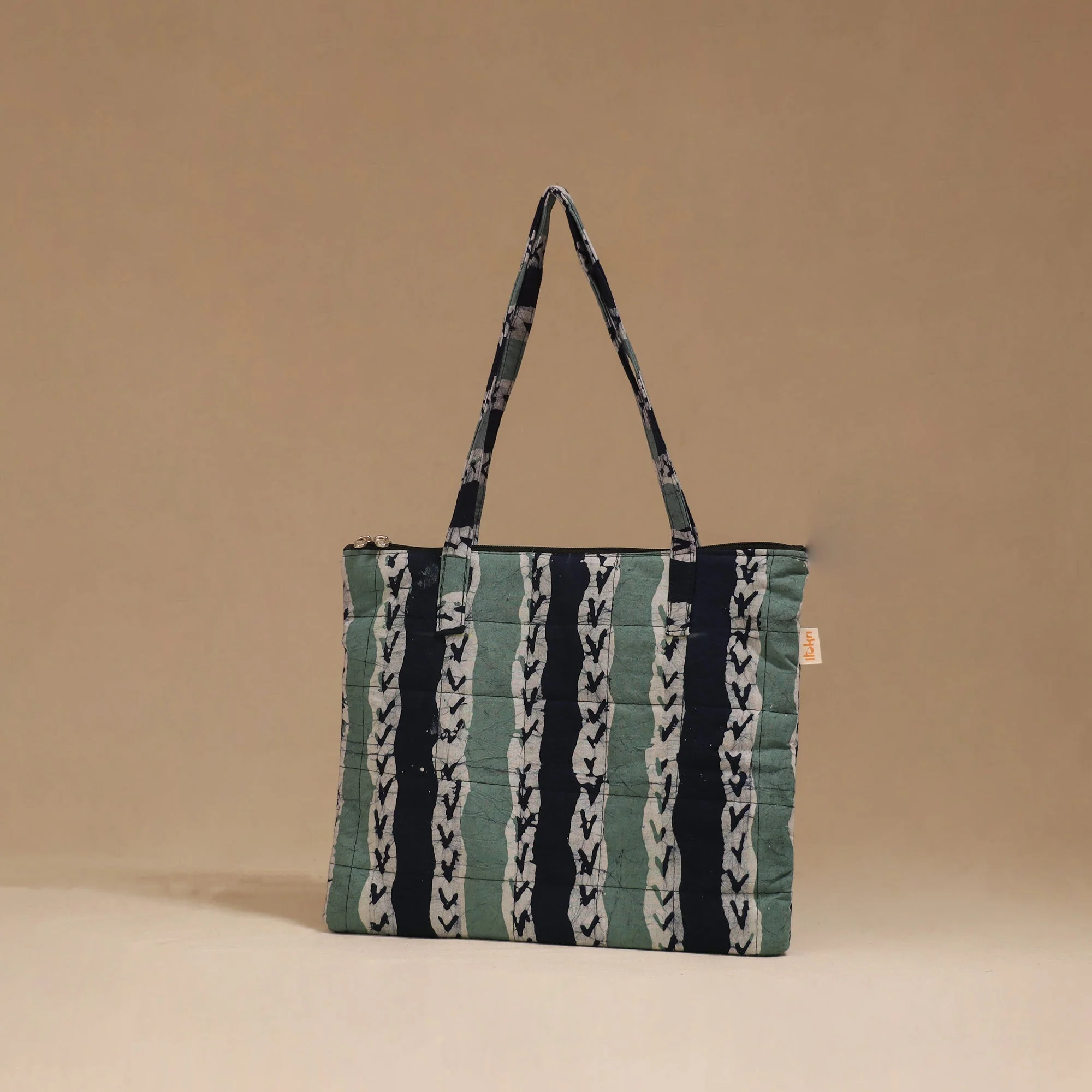 Green - Handcrafted Quilted Handbag 48 - Image 2