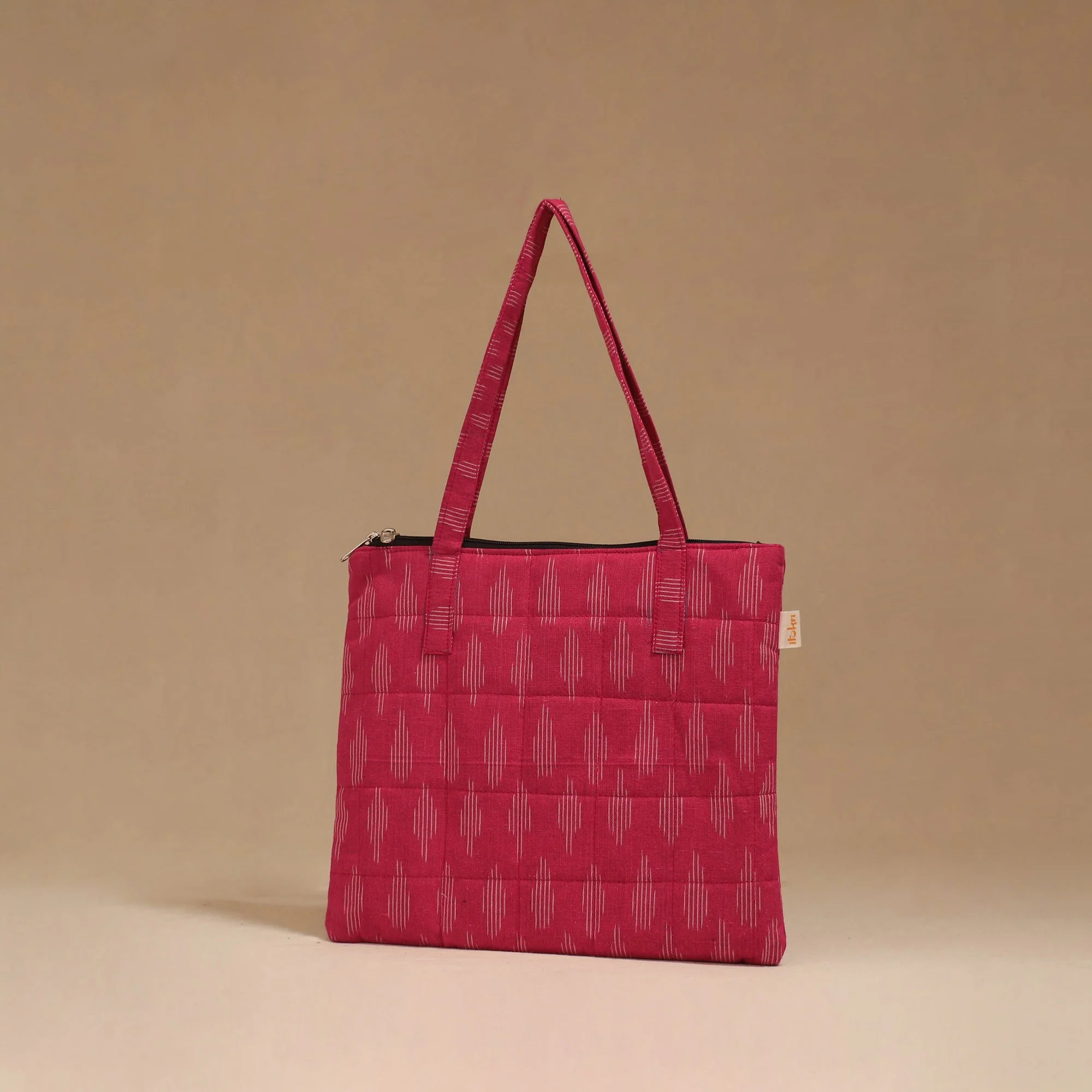 Pink - Handcrafted Quilted Handbag 57