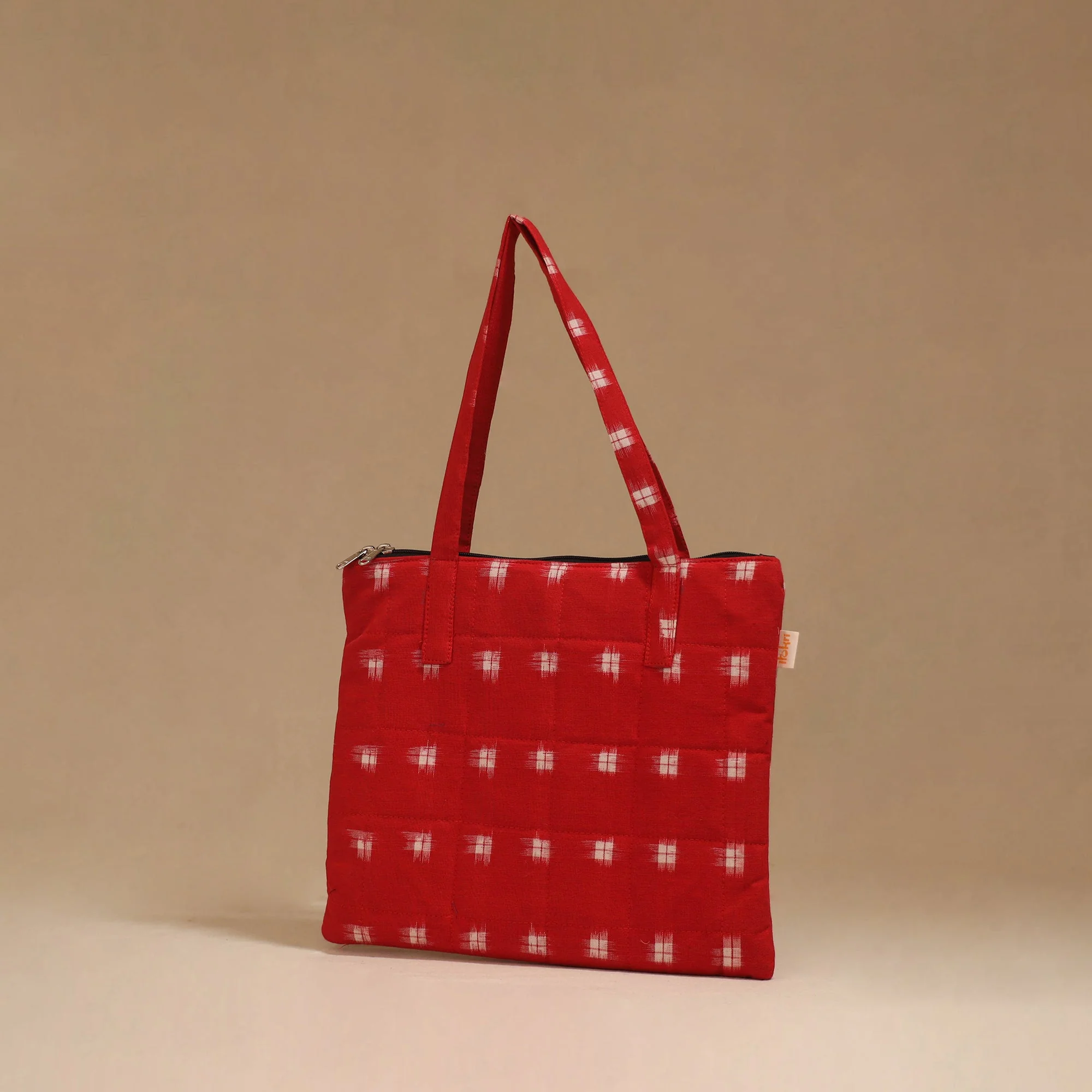 Red - Handcrafted Quilted Handbag 58 - Image 2
