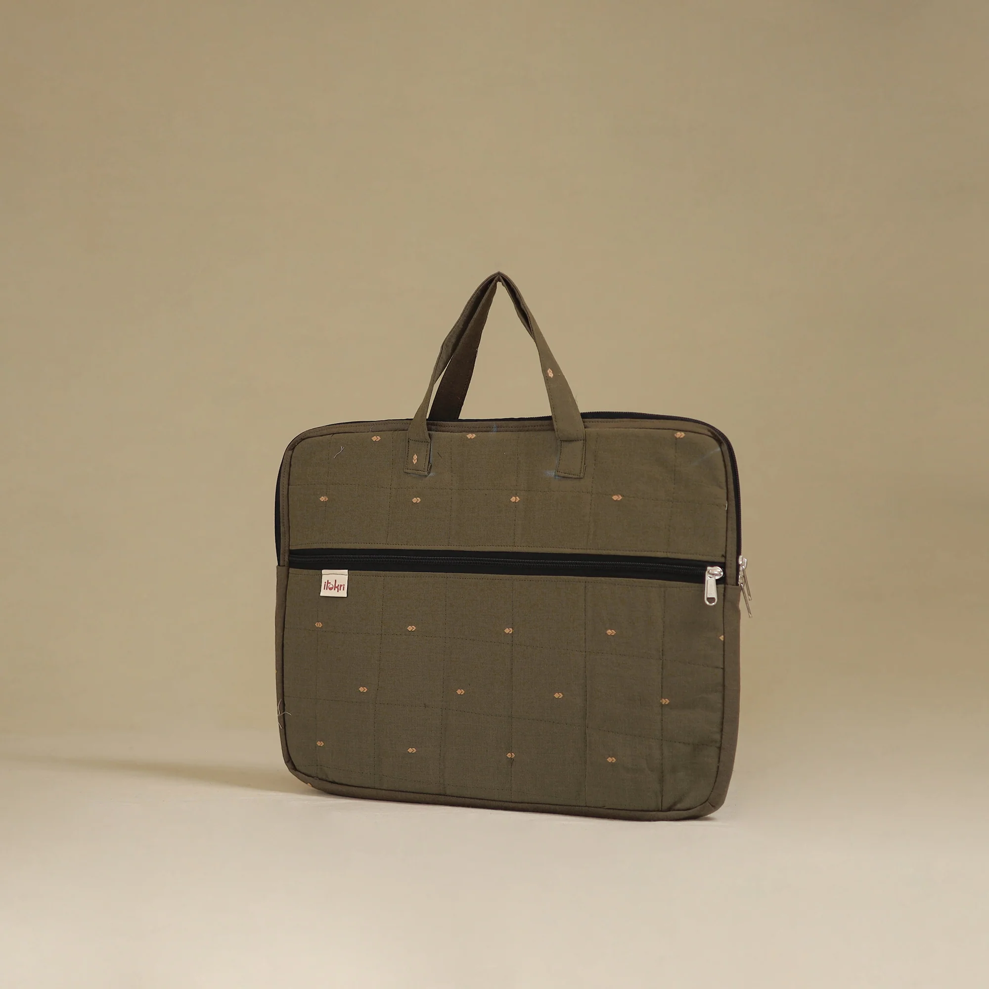 Handcrafted Quilted Laptop Bag 03 - Image 2