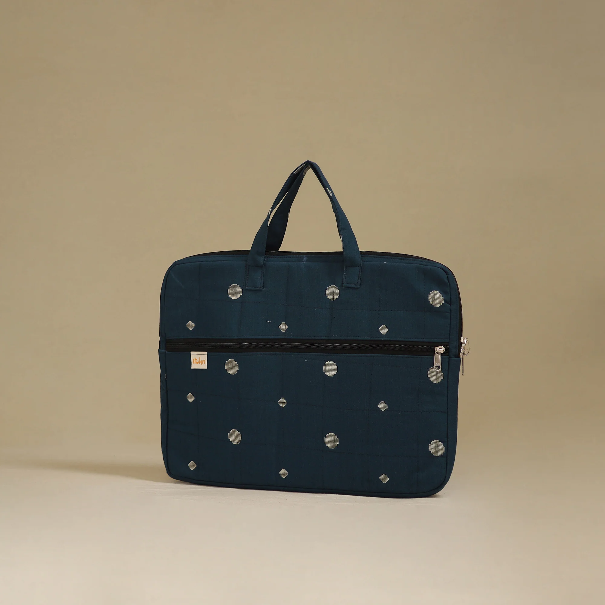 Handcrafted Quilted Laptop Bag 04 - Image 2