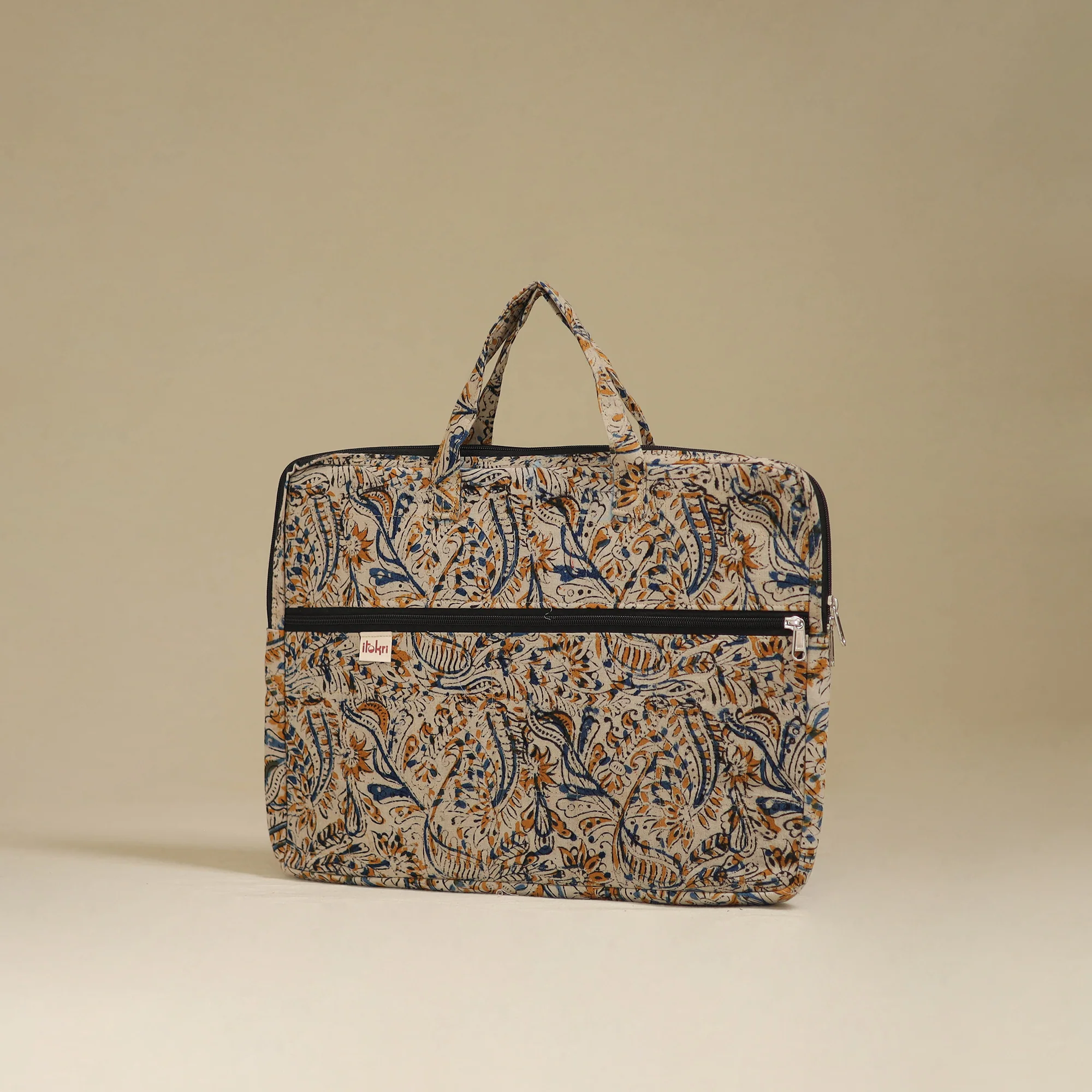 Handcrafted Quilted Laptop Bag 06 - Image 2