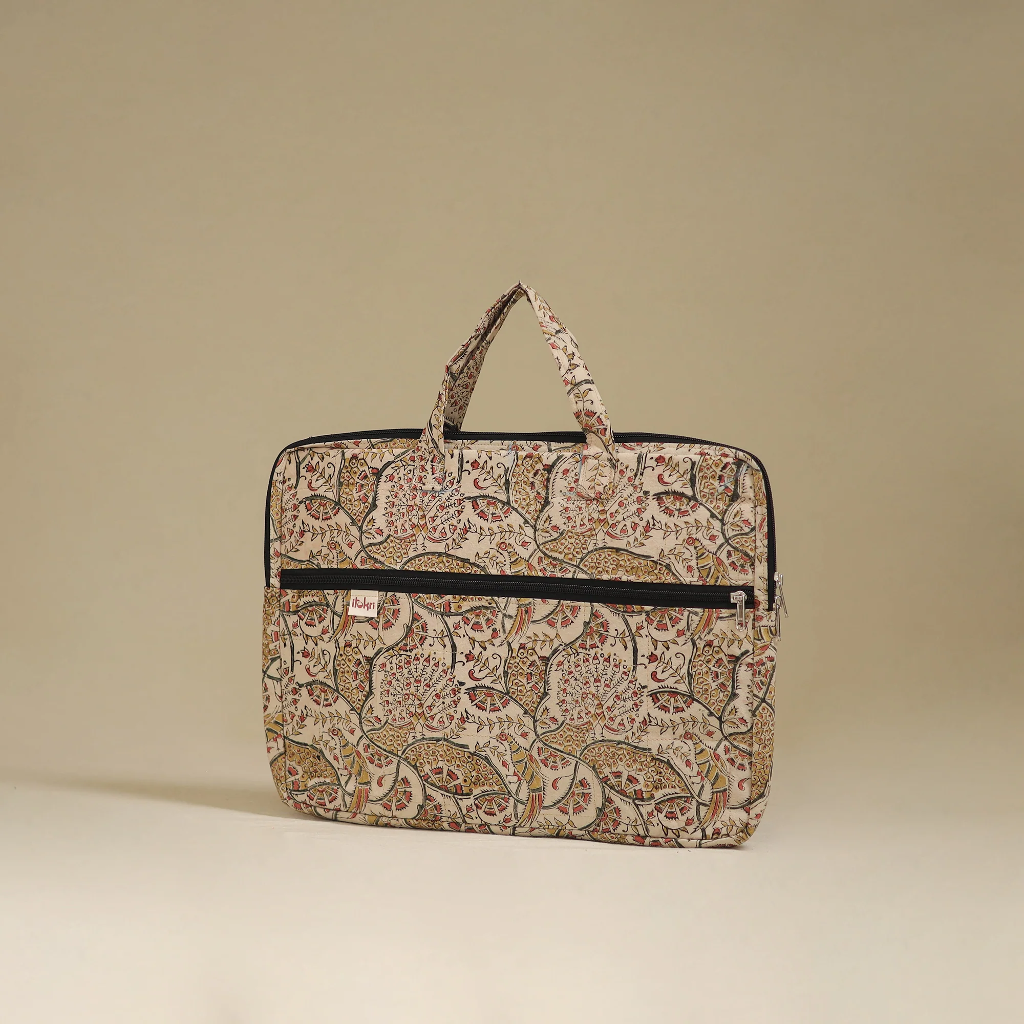 Handcrafted Quilted Laptop Bag 07 - Image 2