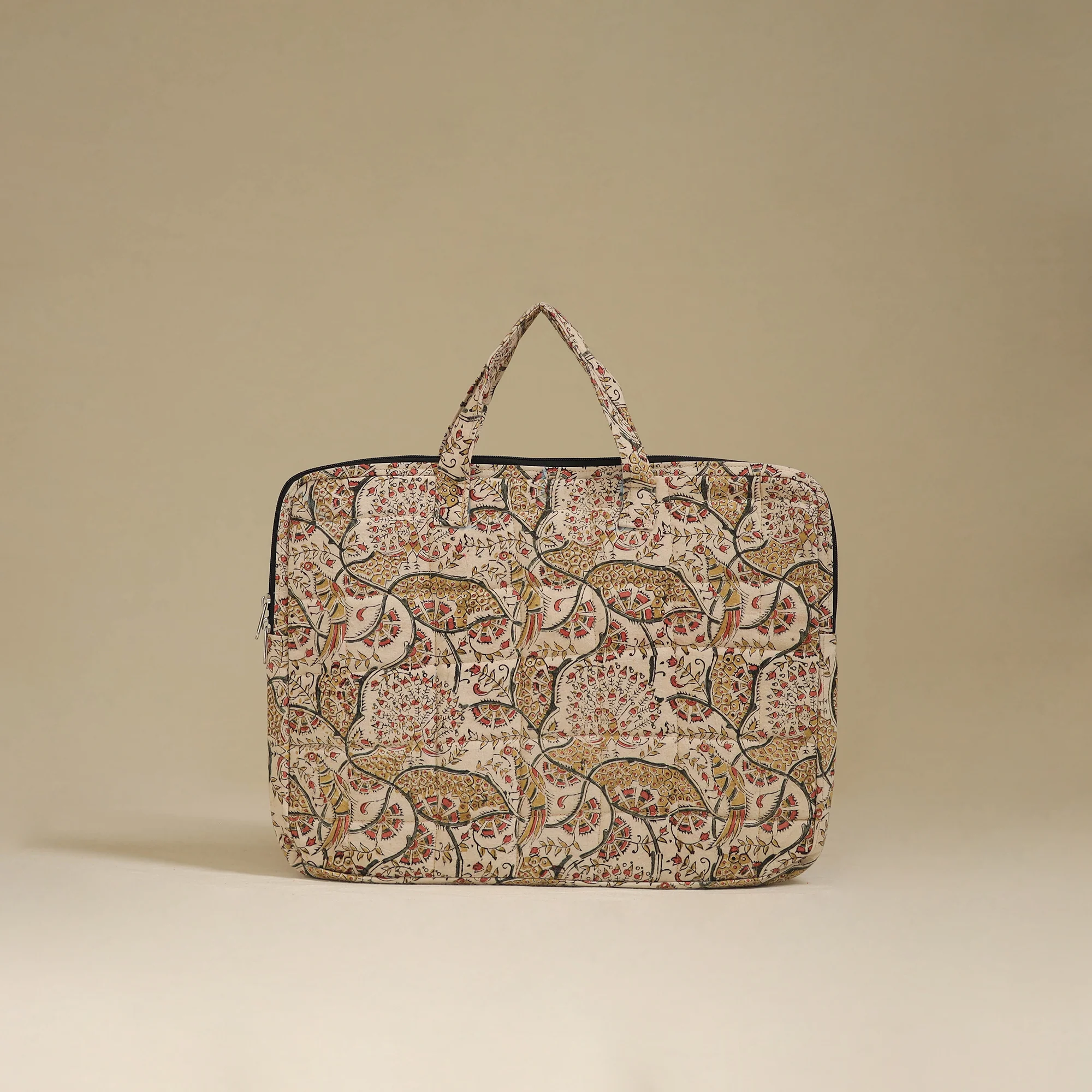Handcrafted Quilted Laptop Bag 07 - Image 3
