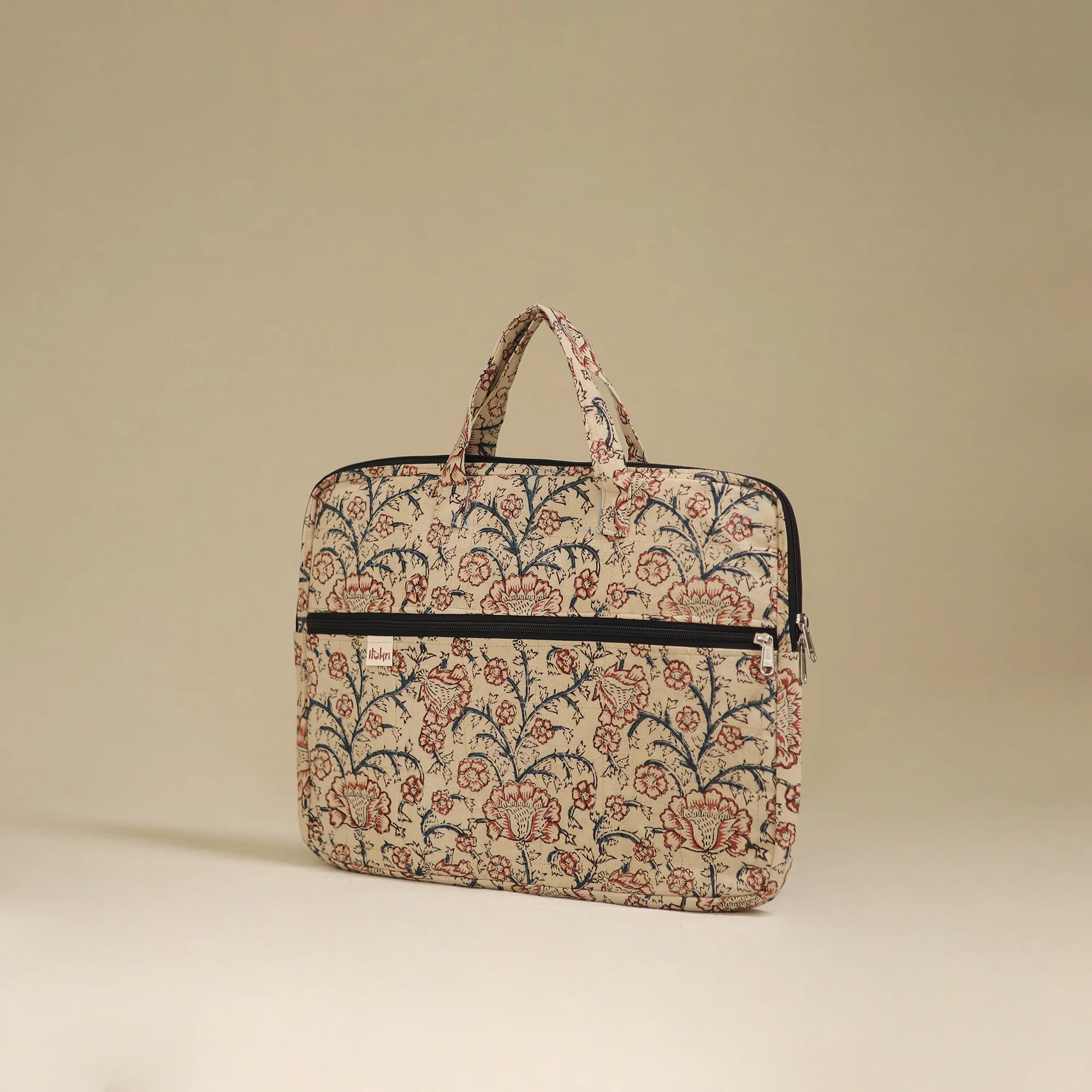 Handcrafted Quilted Laptop Bag 13 - Image 2