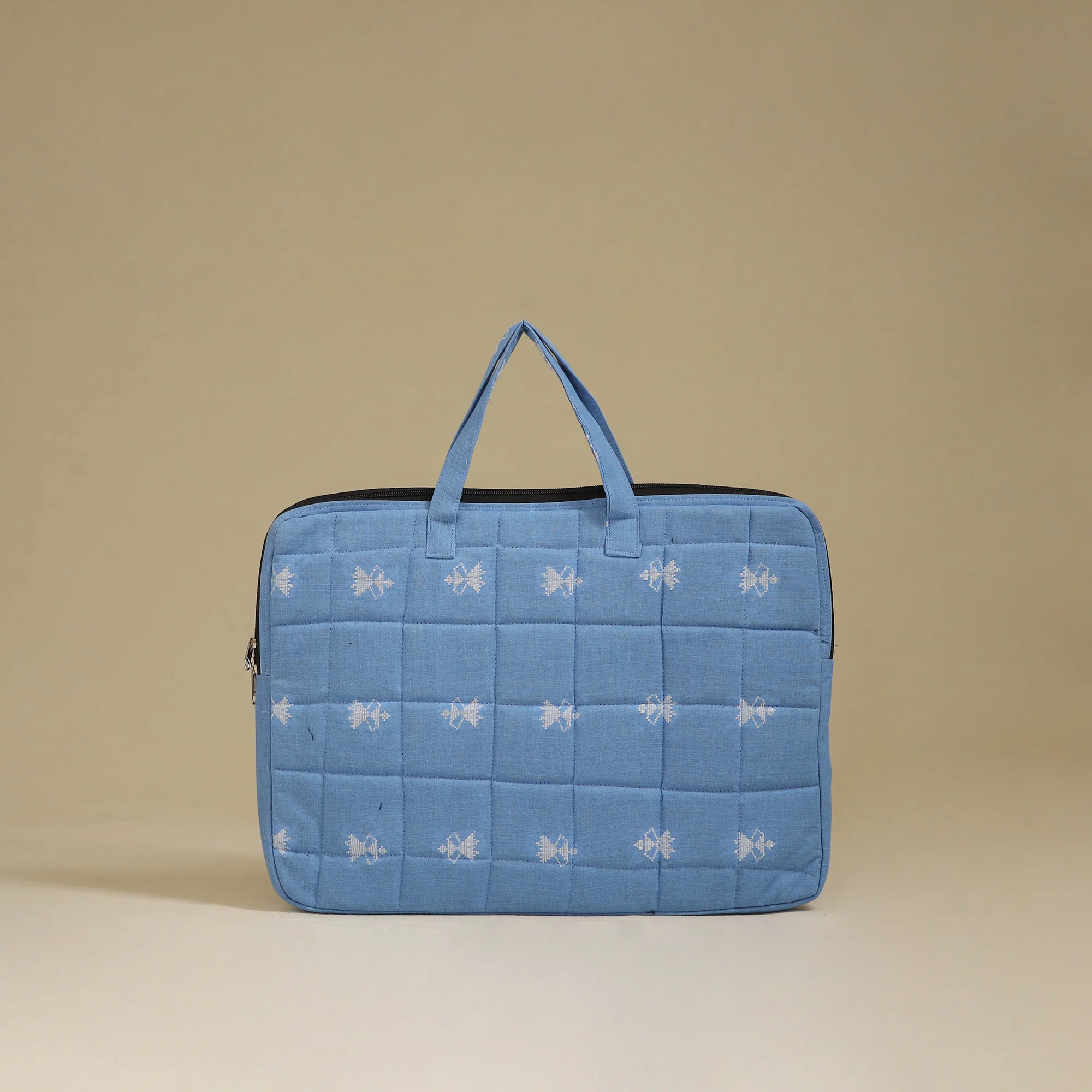 Handcrafted Quilted Laptop Bag 15 - Image 3
