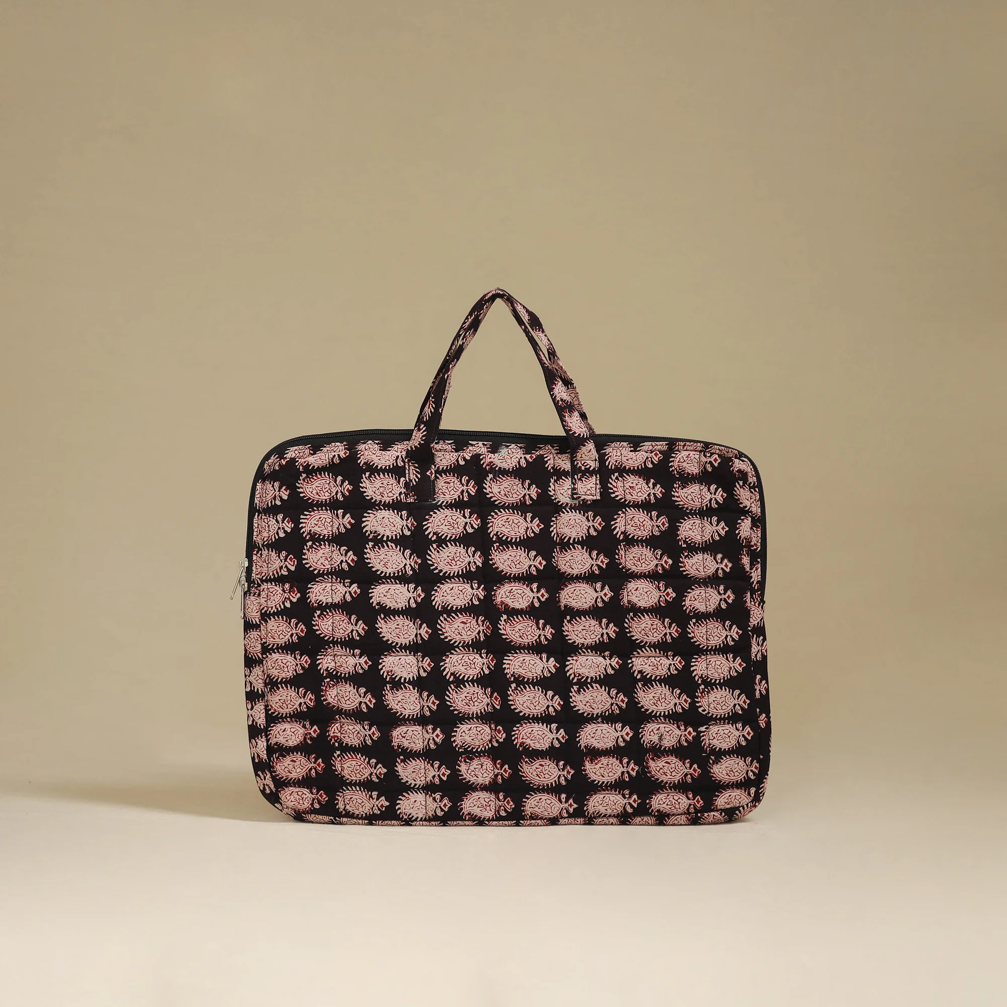 Handcrafted Quilted Laptop Bag 15 - Image 3