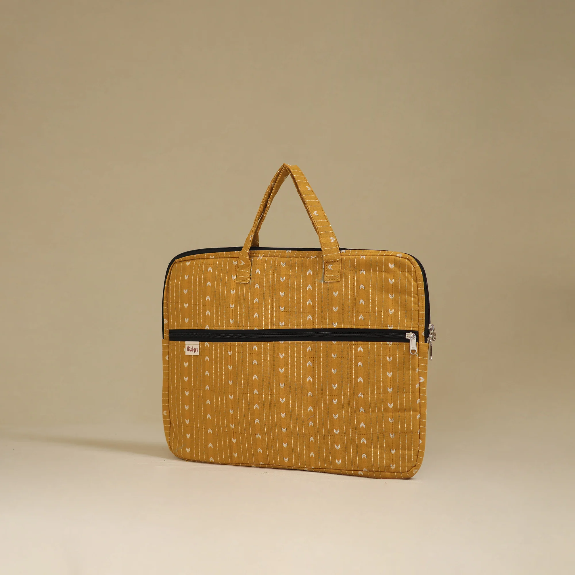 Handcrafted Quilted Laptop Bag 17 - Image 2