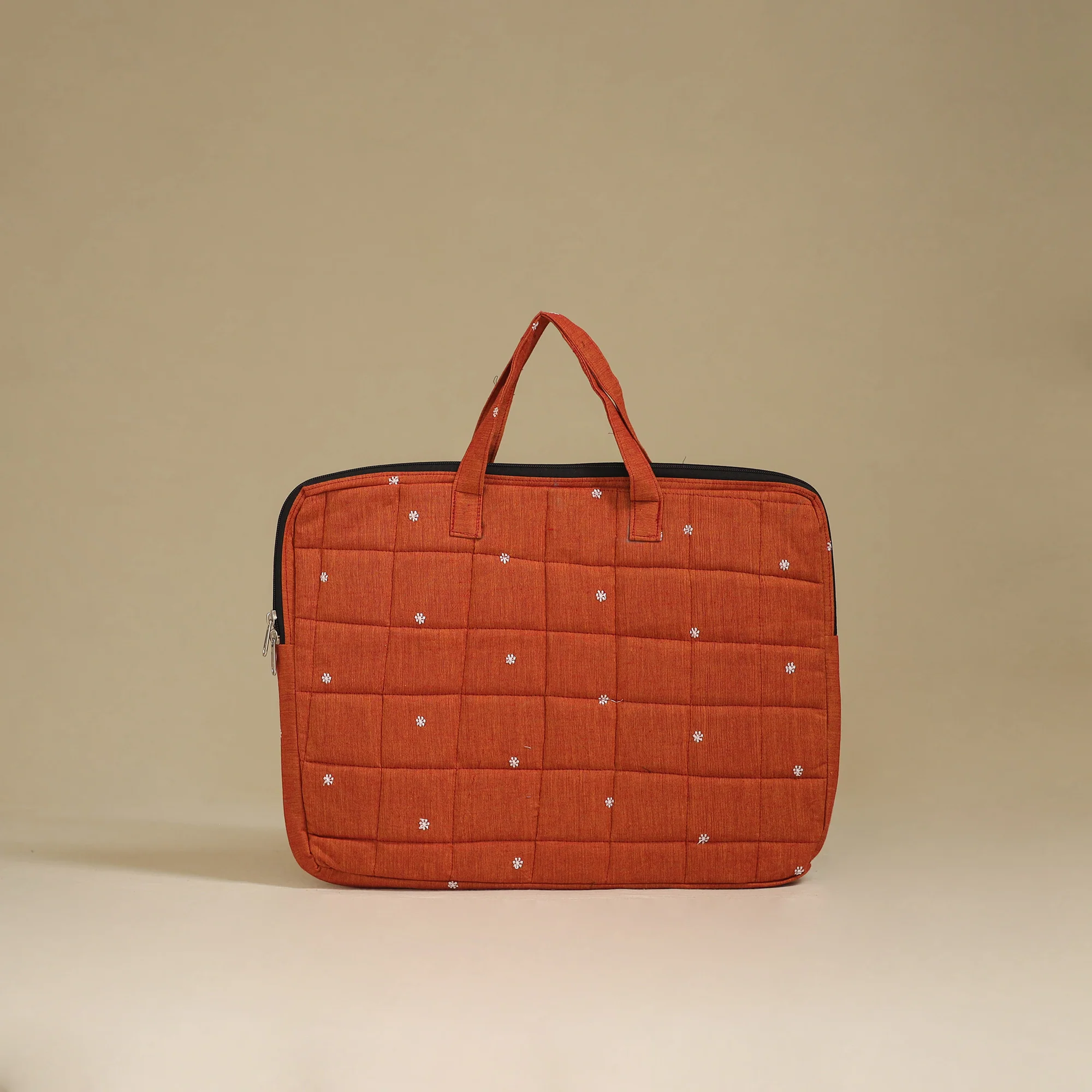 Handcrafted Quilted Laptop Bag 18 - Image 3