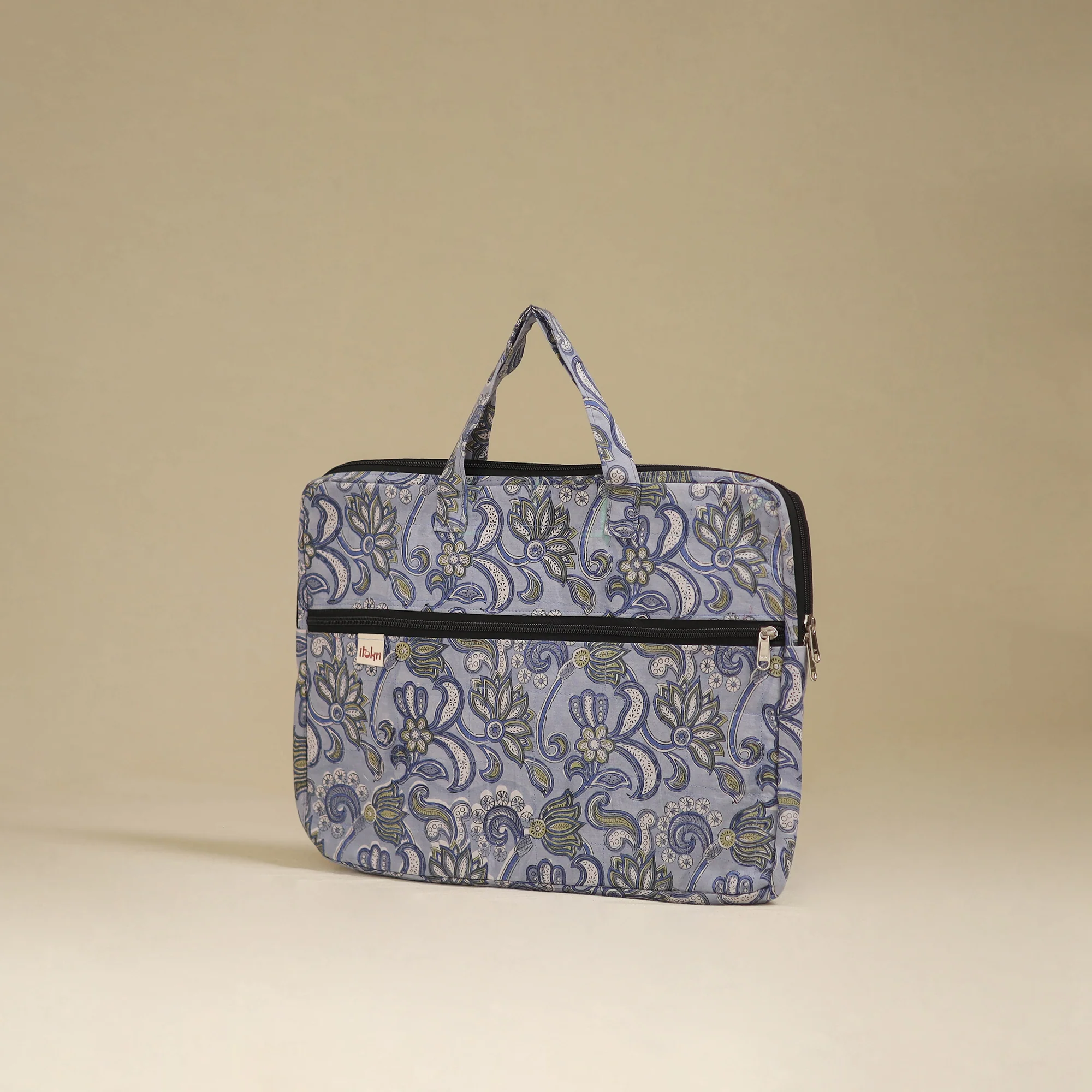 Handcrafted Quilted Laptop Bag 18 - Image 2