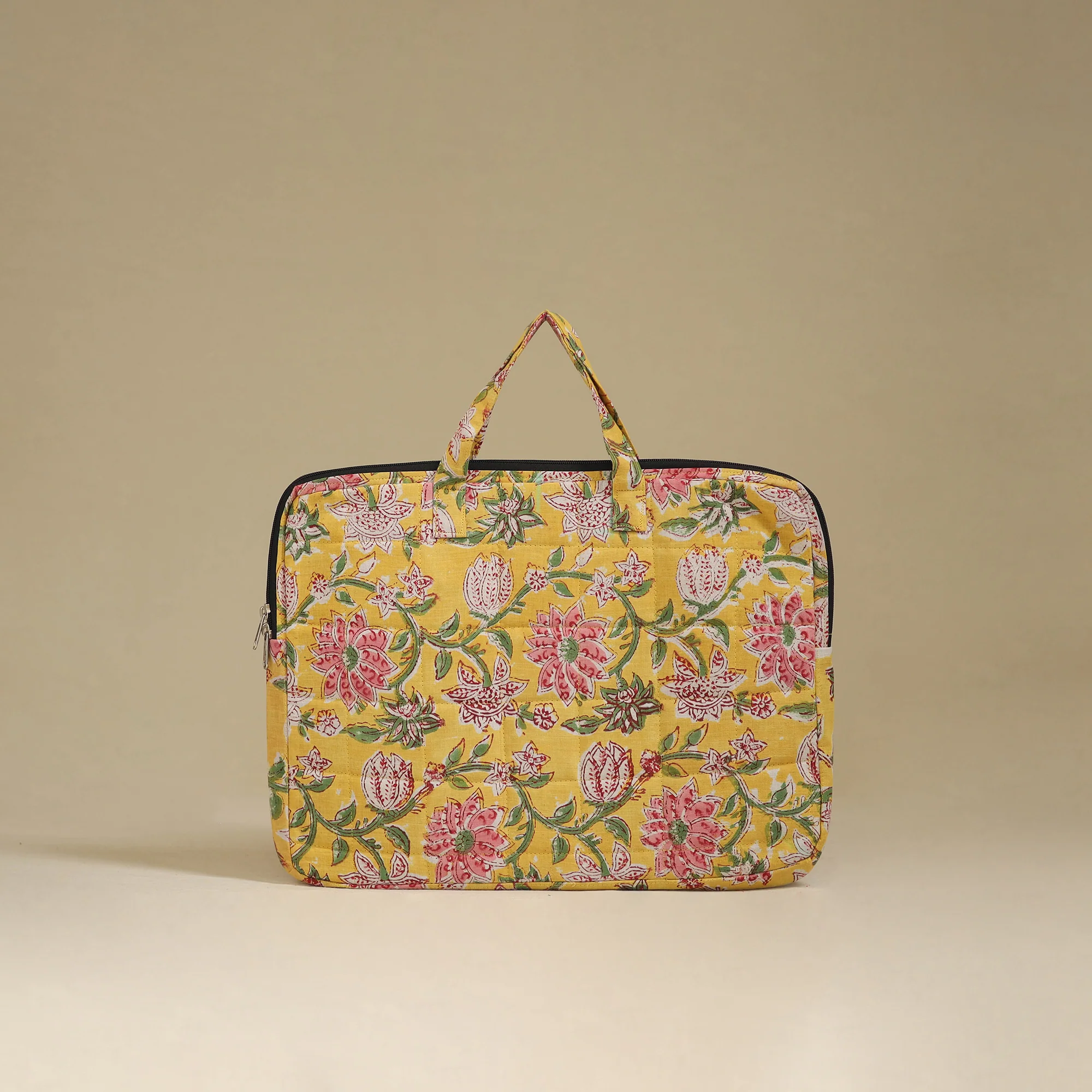 Handcrafted Quilted Laptop Bag 19 - Image 3