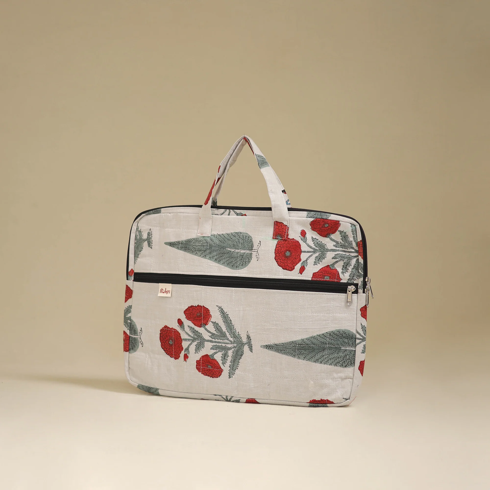 Handcrafted Quilted Laptop Bag 22 - Image 2