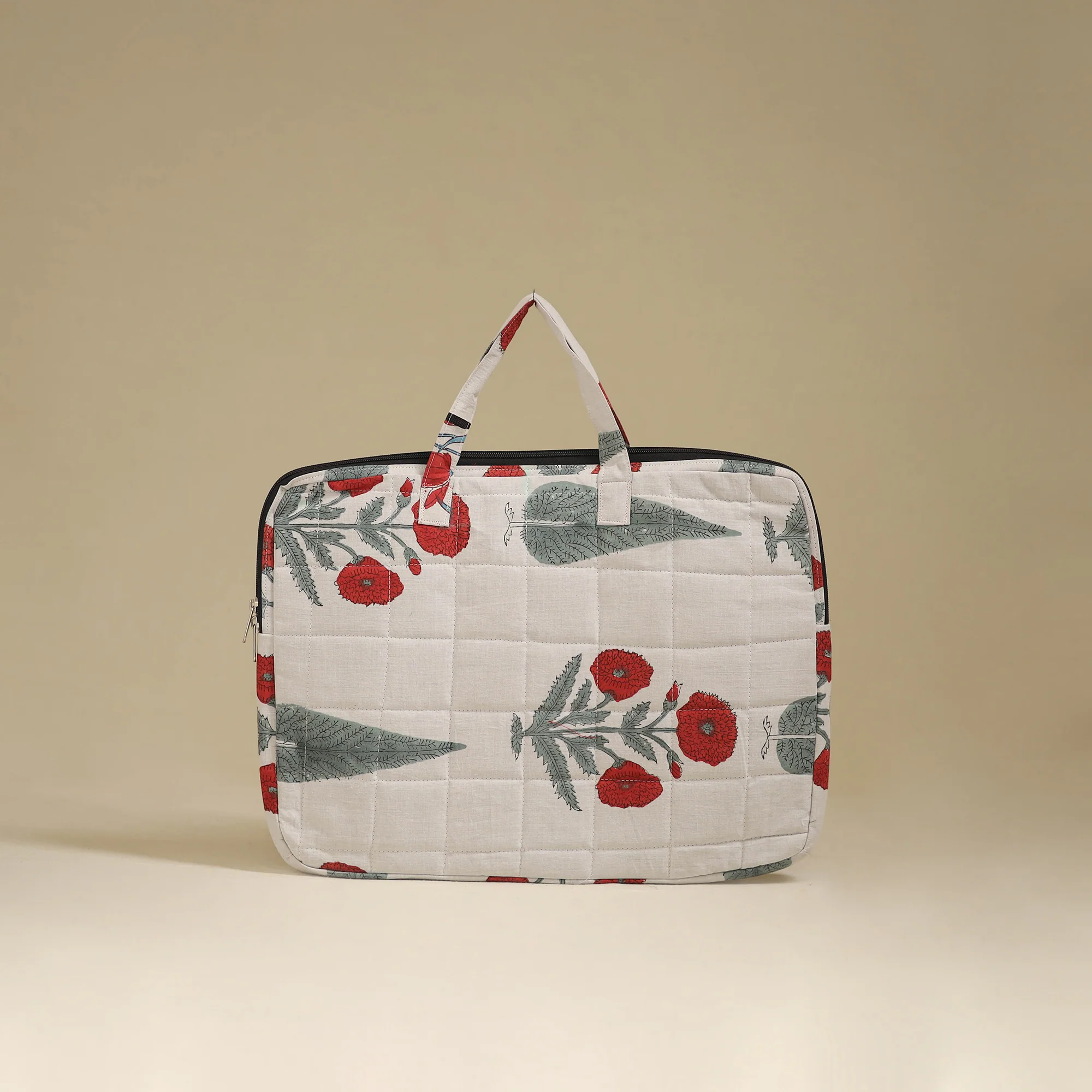 Handcrafted Quilted Laptop Bag 22 - Image 3