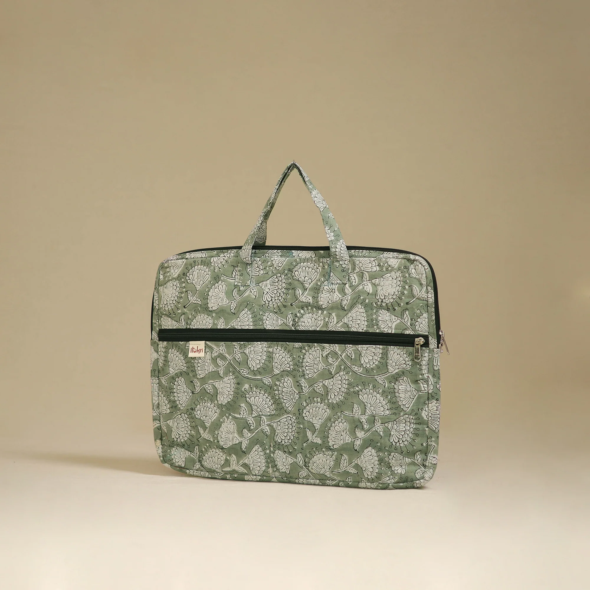 Handcrafted Quilted Laptop Bag 27 - Image 2