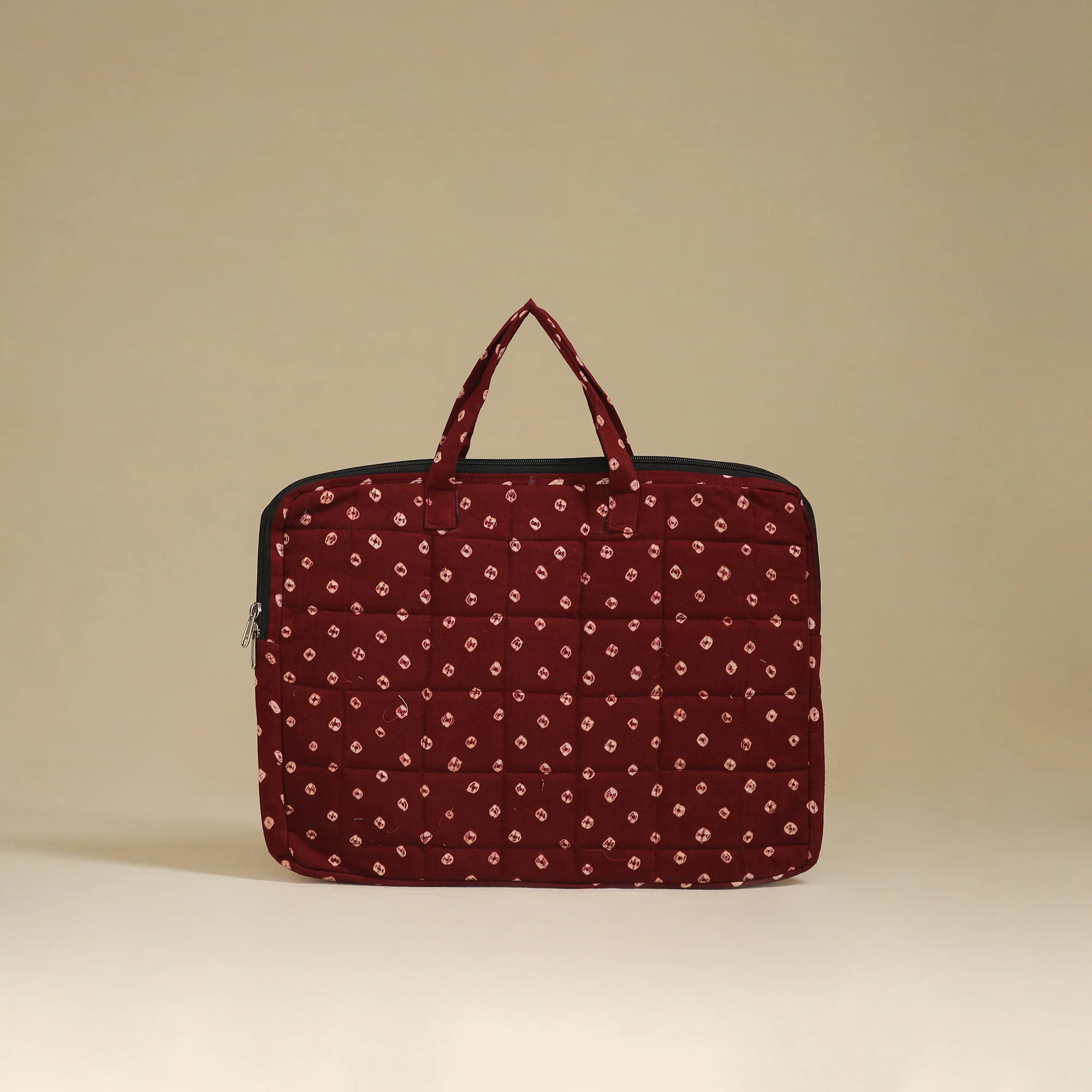 Handcrafted Quilted Laptop Bag 35 - Image 3