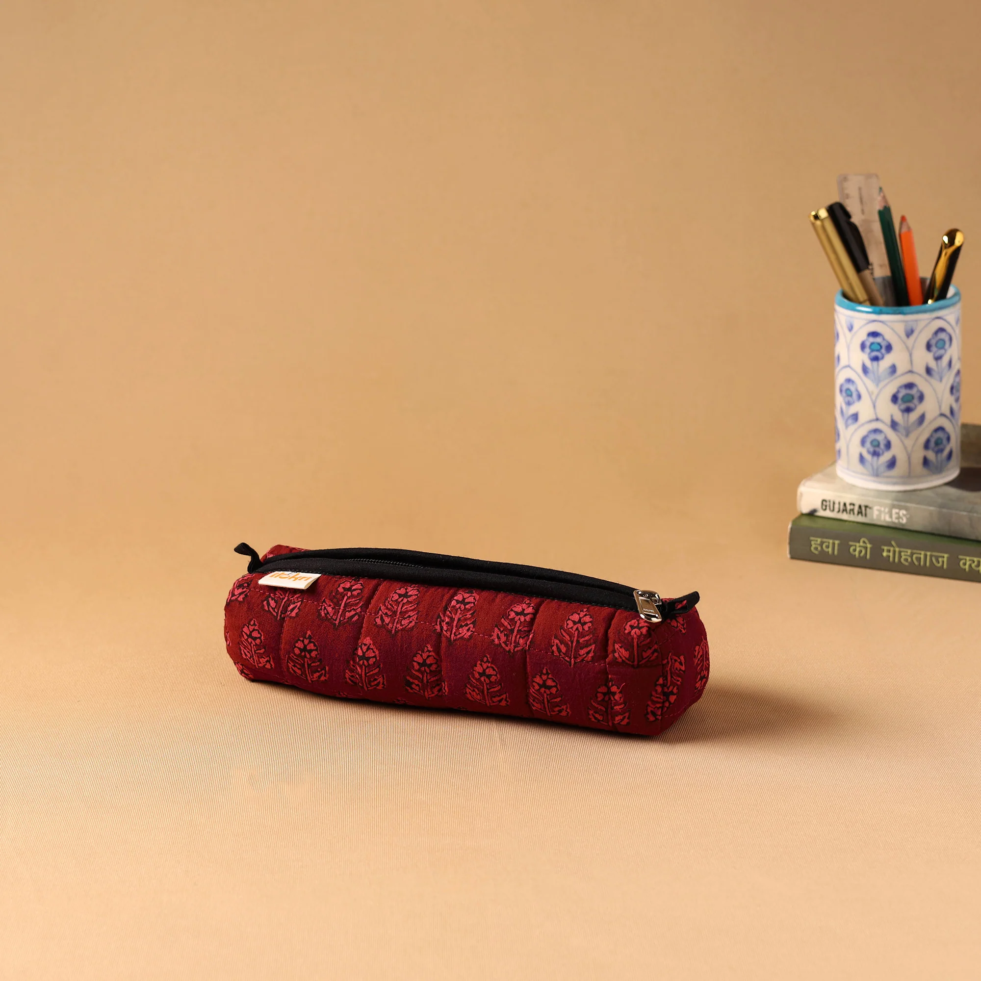 Handcrafted Quilted Pencil Pouch 11