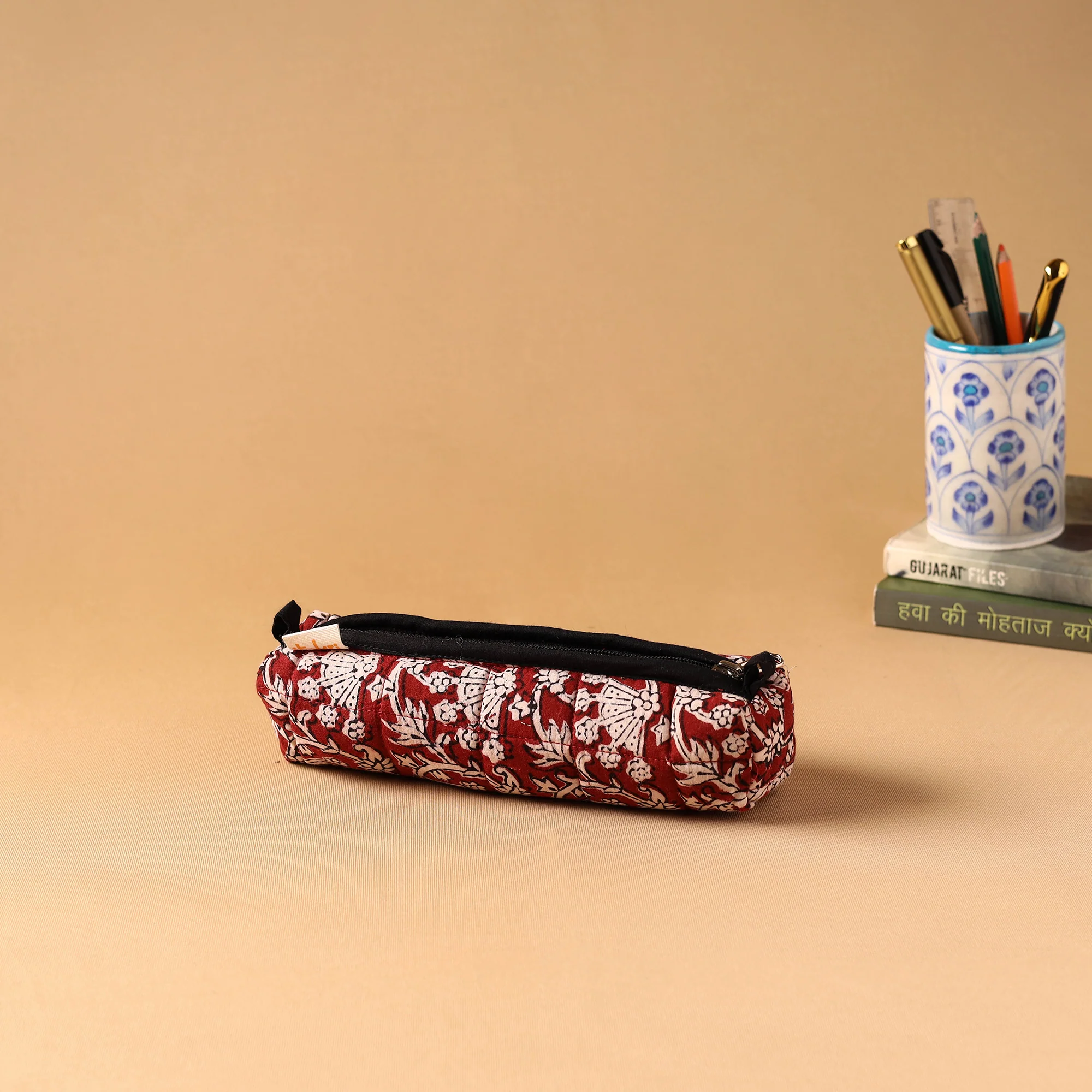 Handcrafted Quilted Pencil Pouch 16