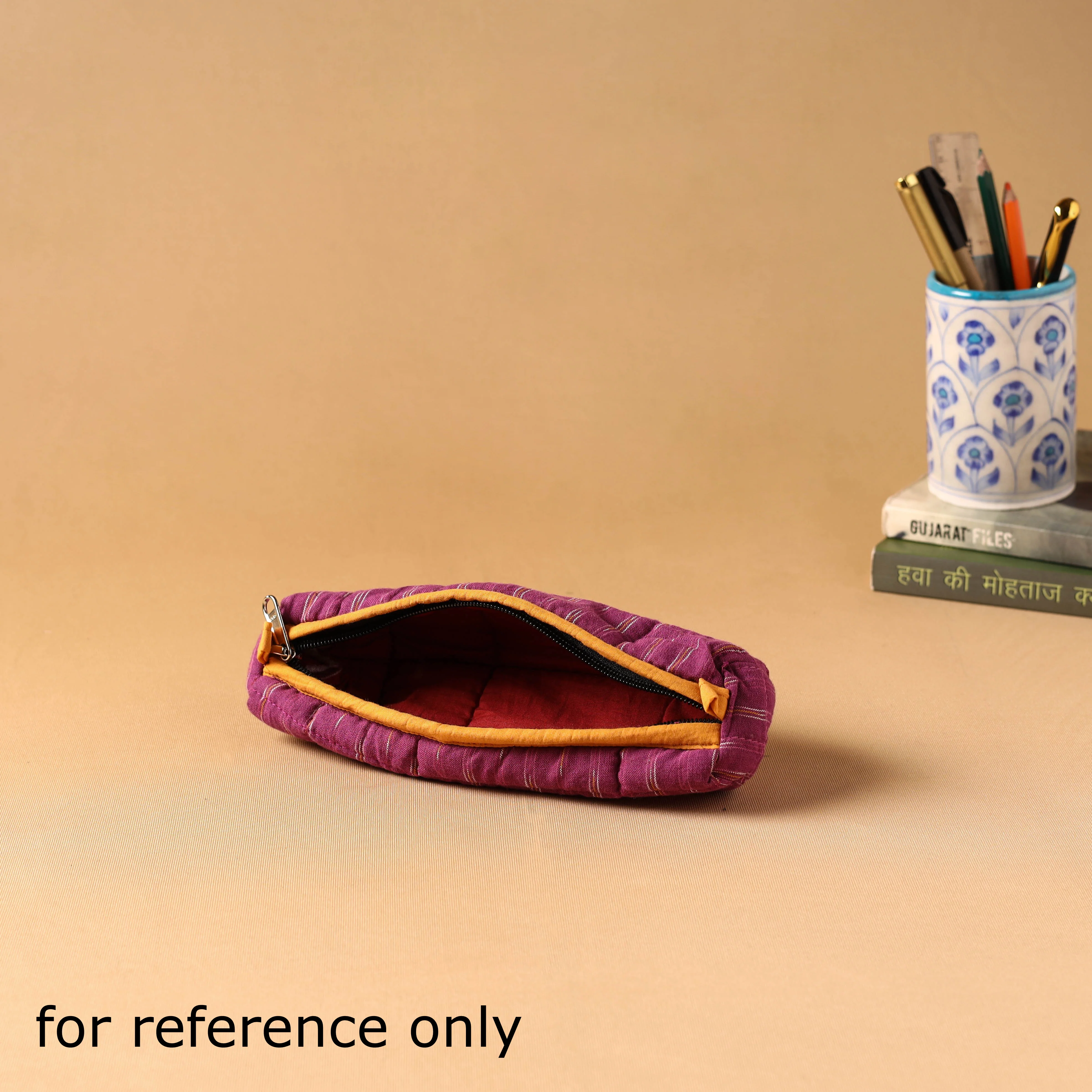 Handcrafted Quilted Pencil Pouch 49 - Image 3