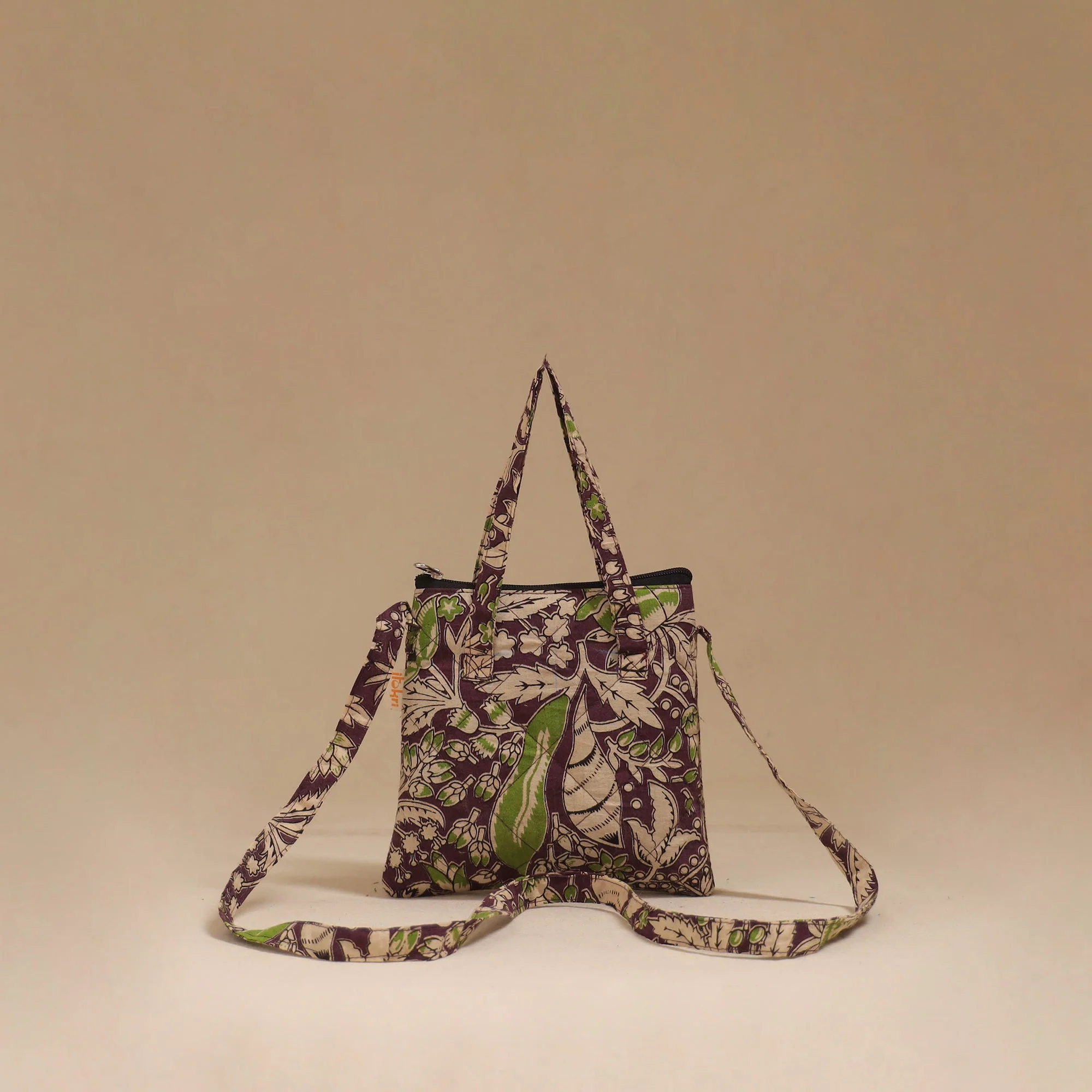 Purple - Handcrafted Quilted Sling Bag 18