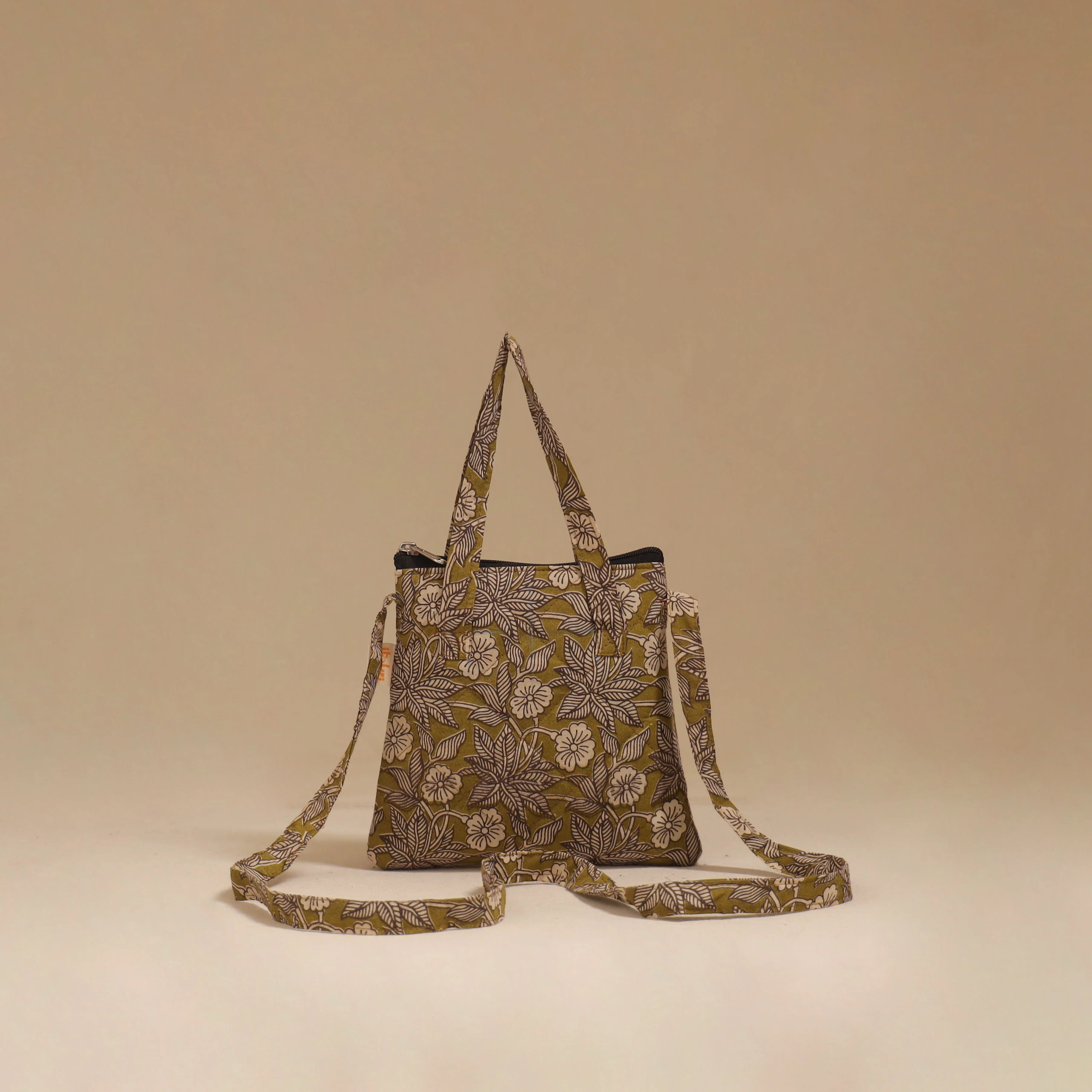 Green - Handcrafted Quilted Sling Bag 27