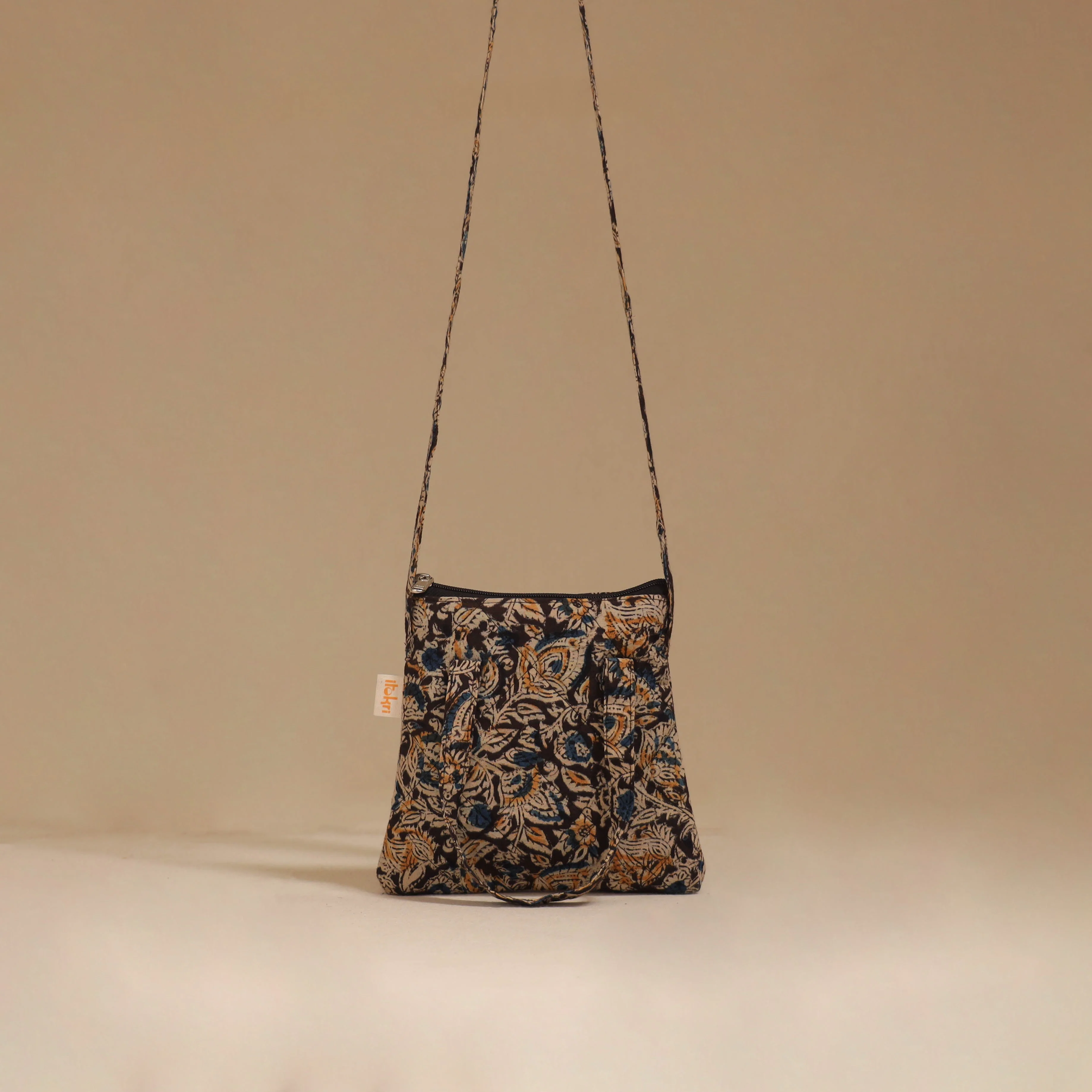 Black - Handcrafted Quilted Sling Bag 29 - Image 2