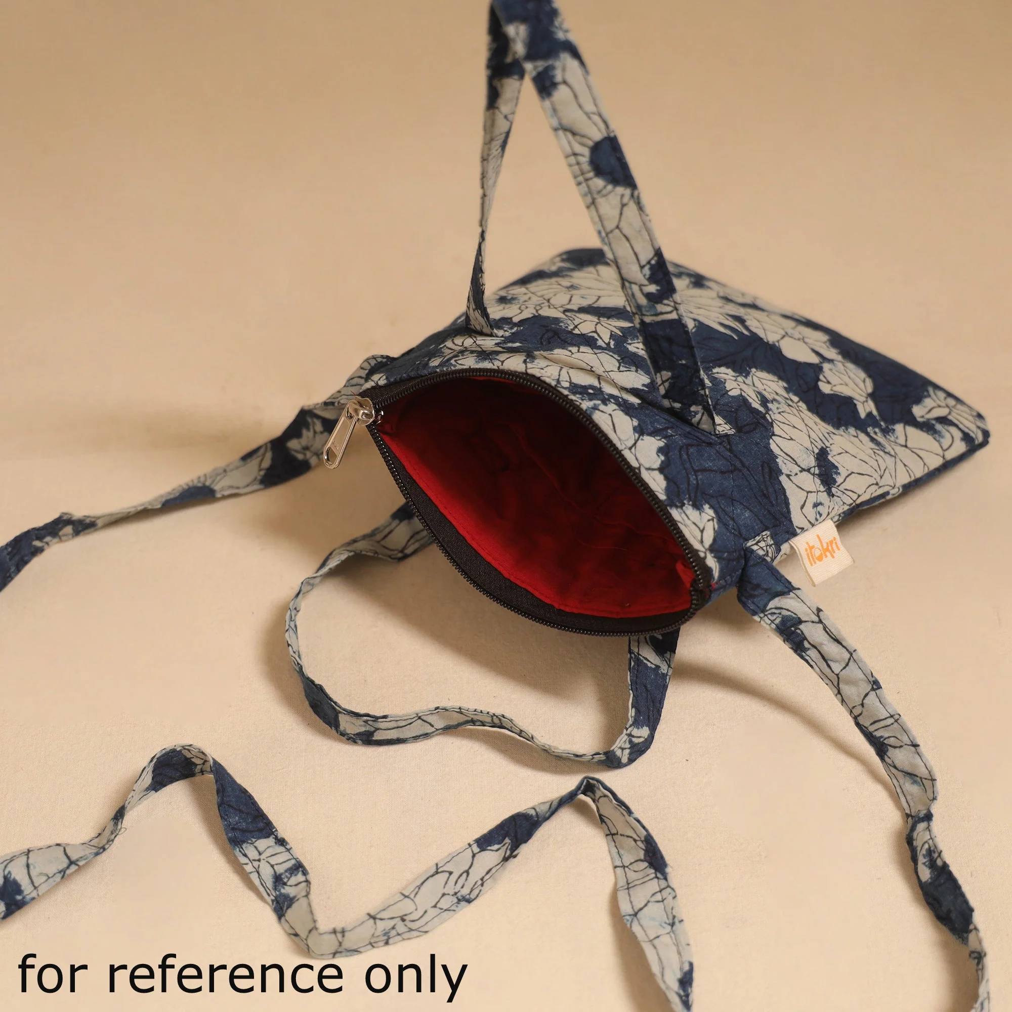 Red - Handcrafted Quilted Sling Bag 32 - Image 4