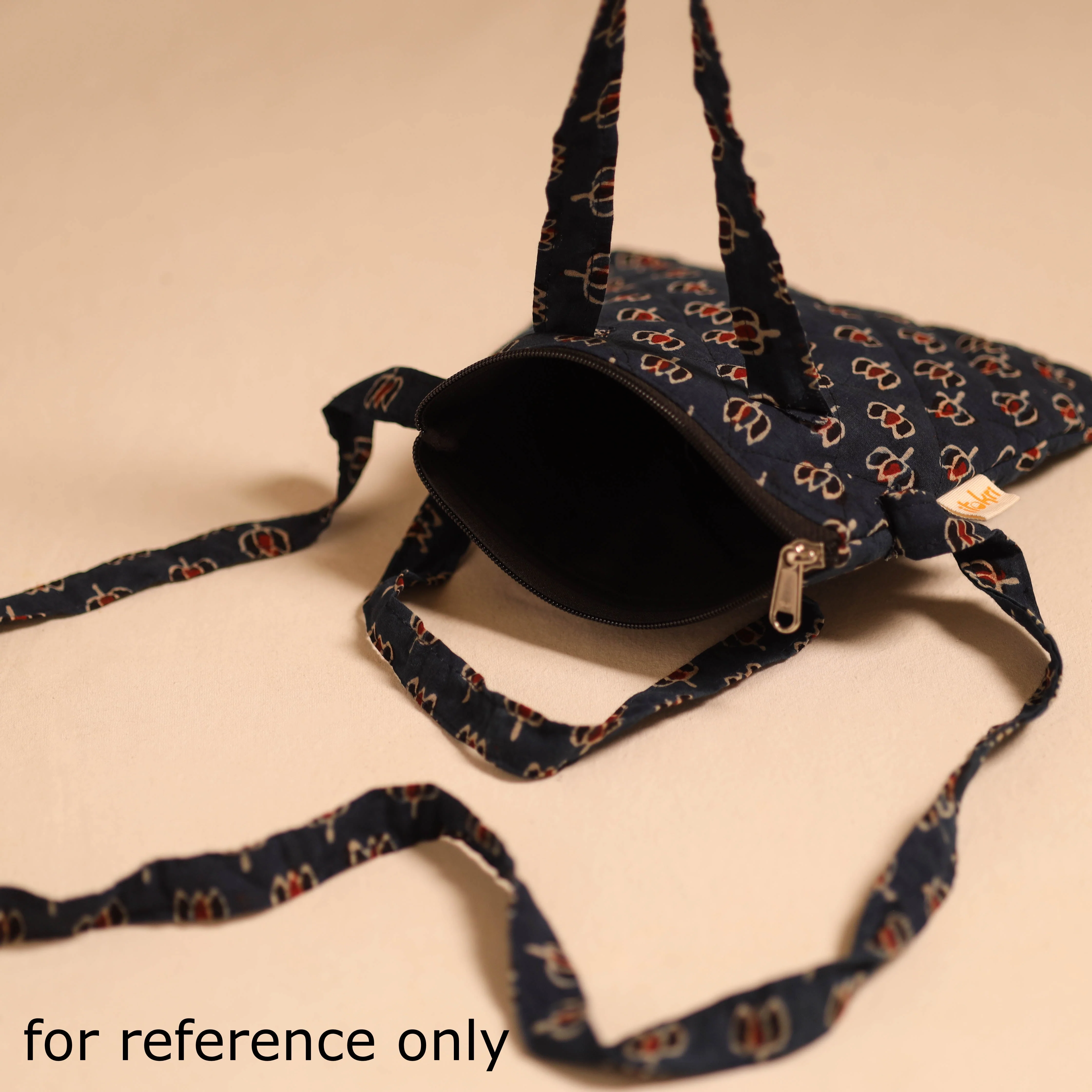 Red - Handcrafted Quilted Sling Bag 46 - Image 4