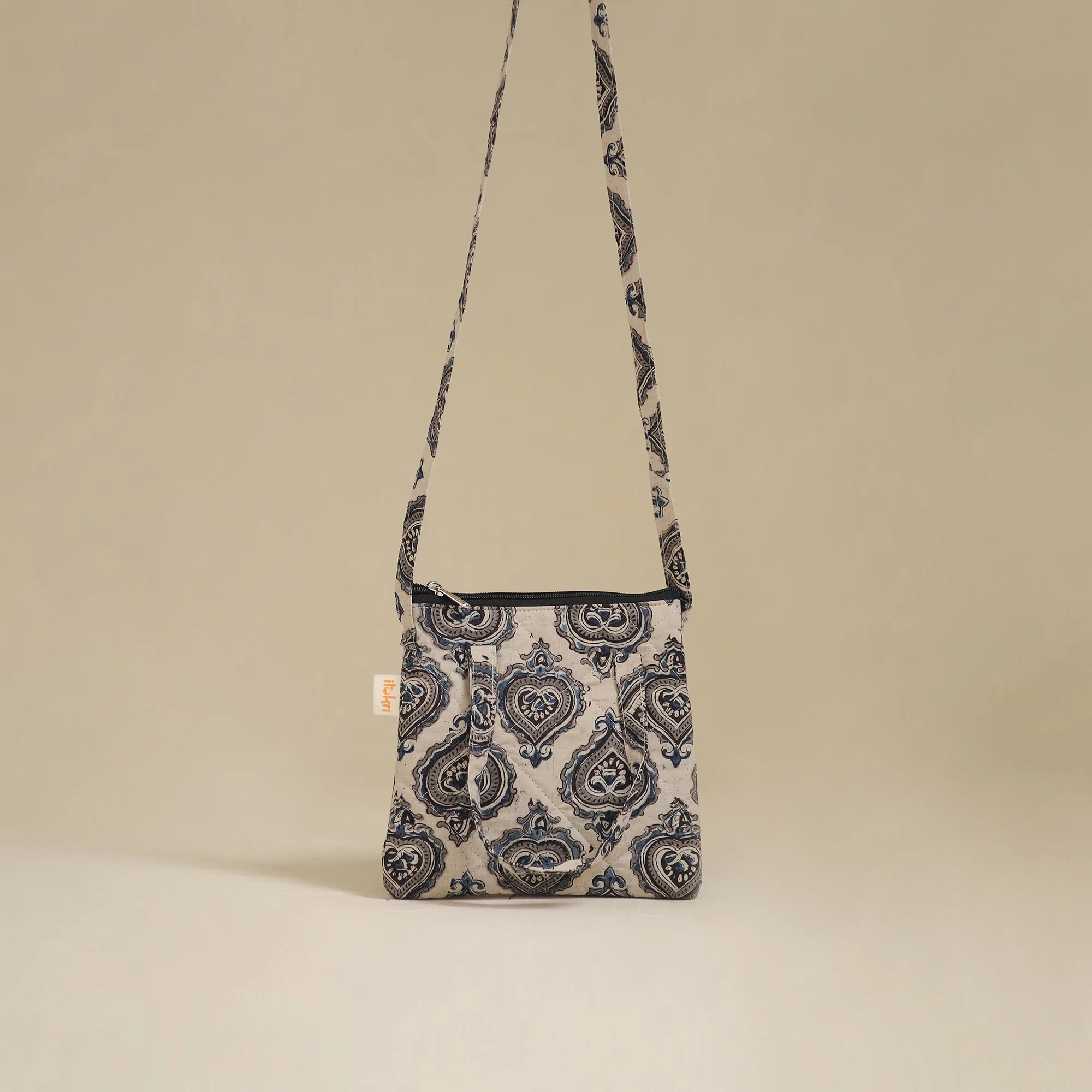 Handcrafted Quilted Sling Bag 69 - Image 2