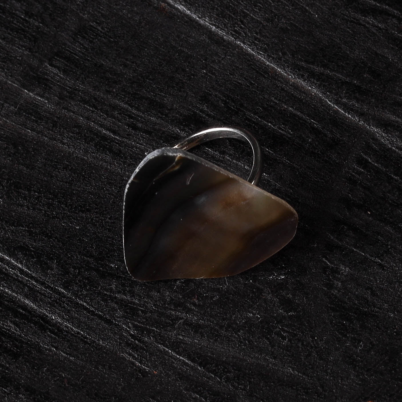Brown - Handcrafted Seashell Ring (Adjustable) 16 - Image 2
