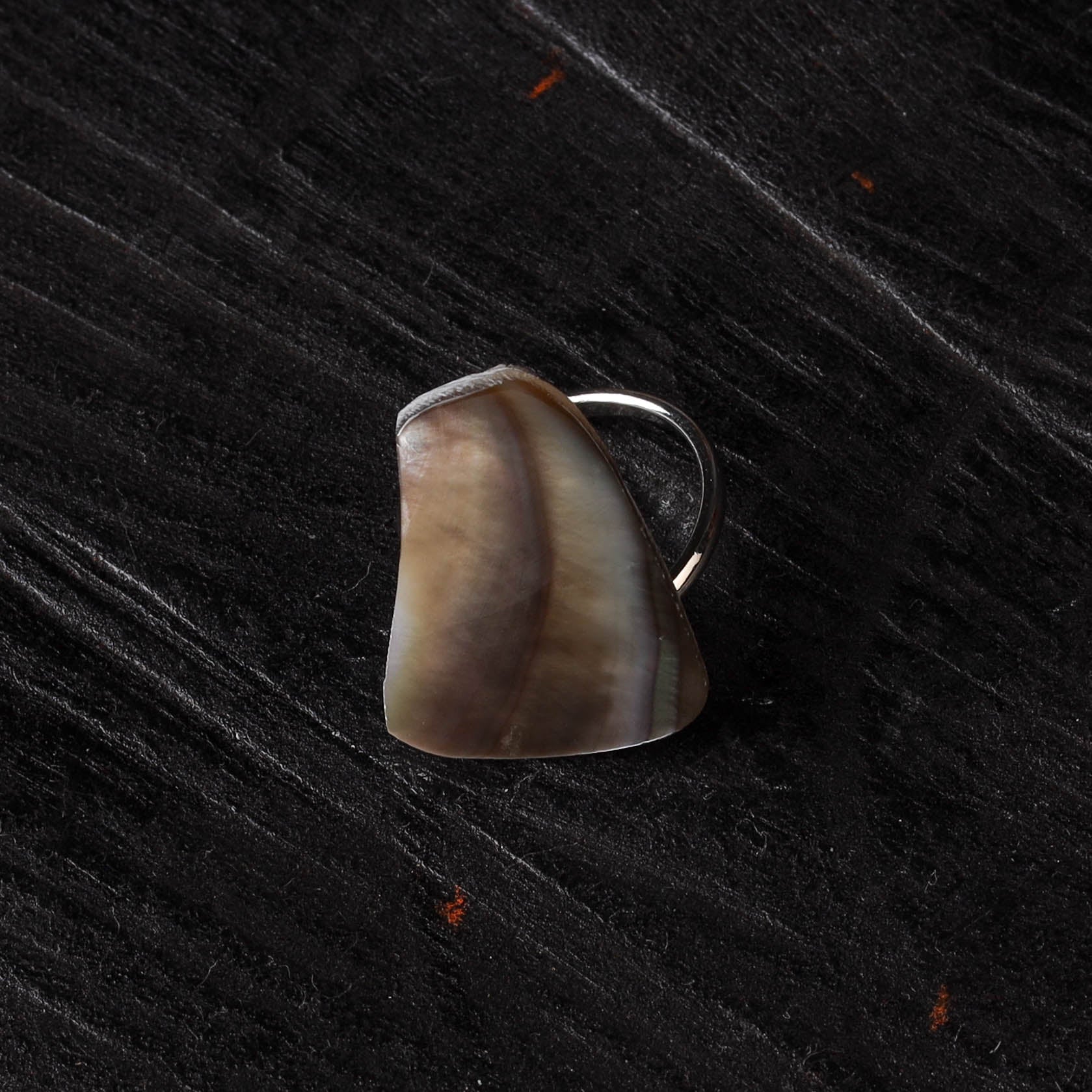 Brown - Handcrafted Seashell Ring (Adjustable) 22 - Image 2