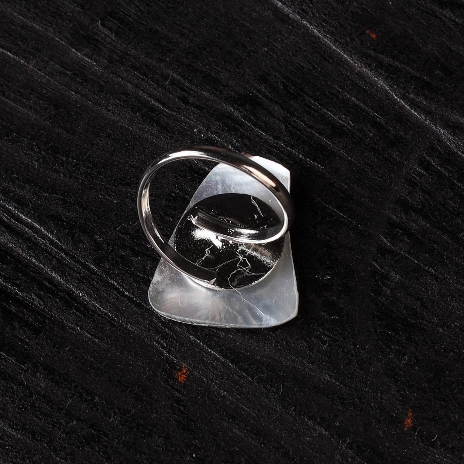 Brown - Handcrafted Seashell Ring (Adjustable) 22 - Image 3