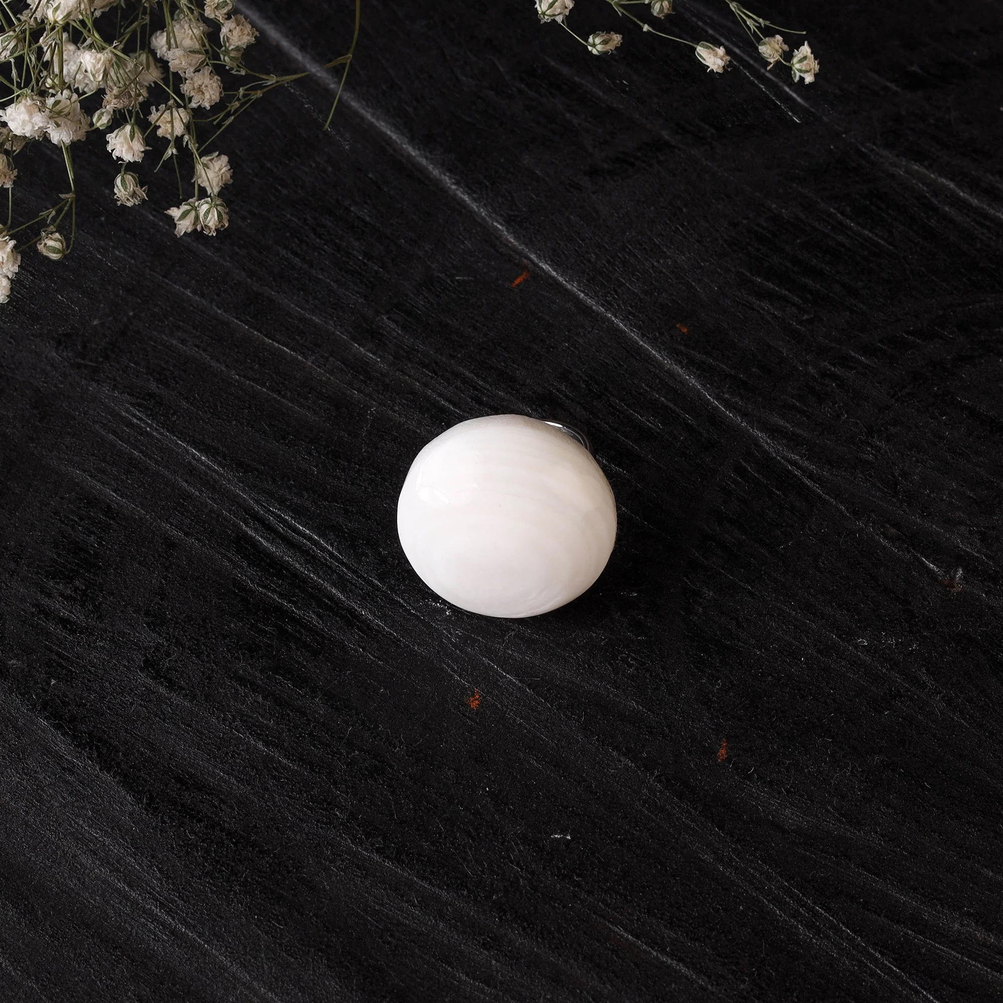 White - Handcrafted Seashell Ring (Adjustable) 24