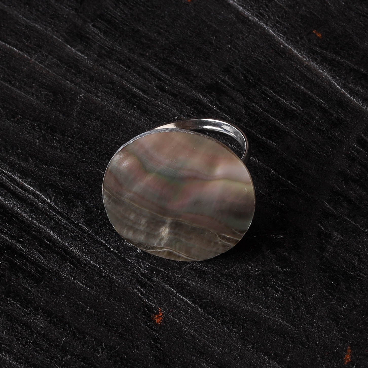 Brown - Handcrafted Seashell Ring (Adjustable) 25 - Image 2