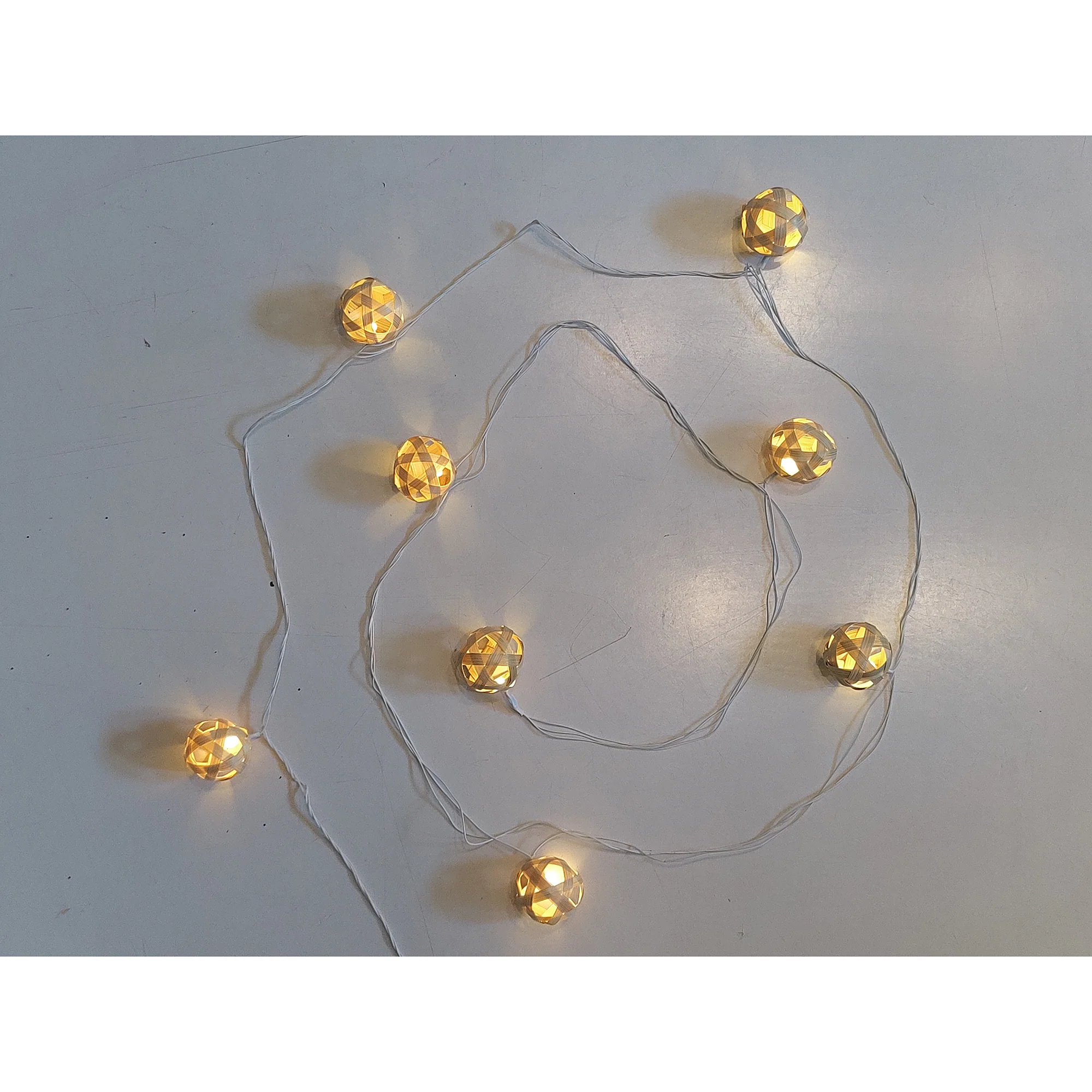 Handcrafted Star Full Moon Bamboo String Light (3M) - Image 3