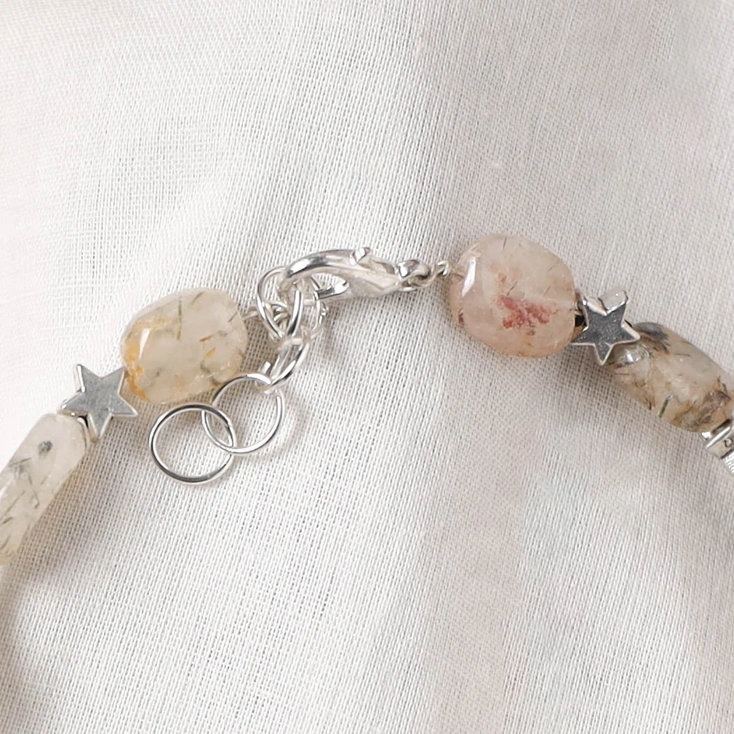 Brown - Handcrafted Stone Work GS Anklet 06 - Image 4