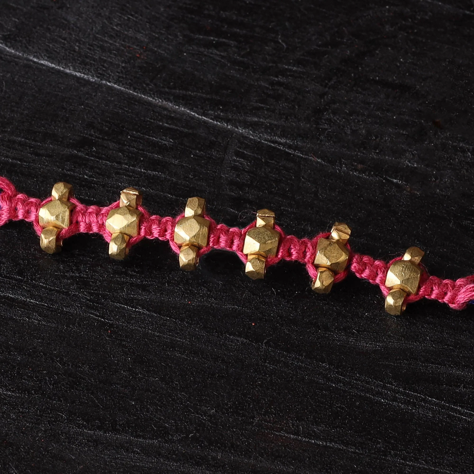 Multicolor - Handcrafted Tribal Dokra Brass Thread Rakhi 14 - Image 2