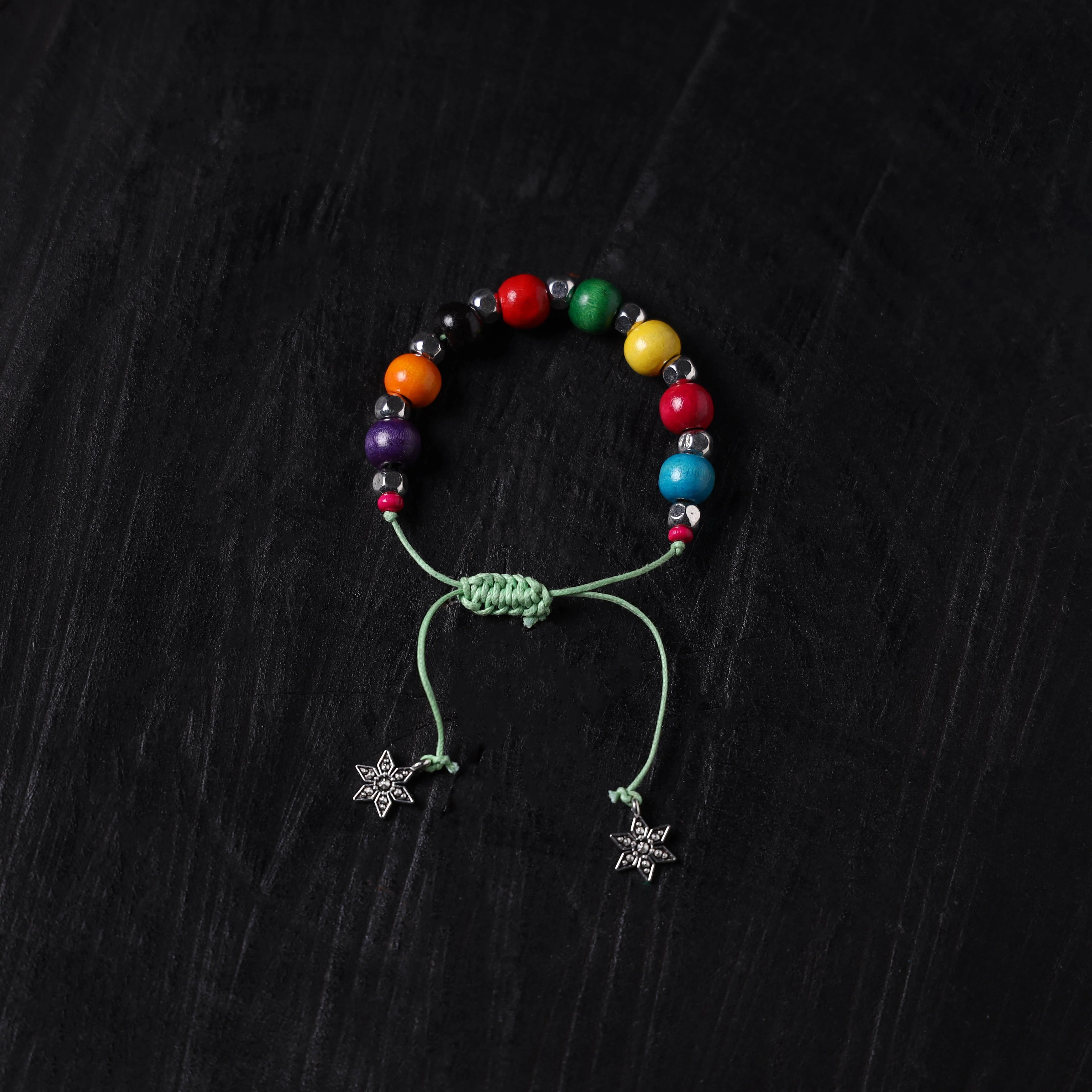 Handcrafted Wooden Bead GS Bracelet 04