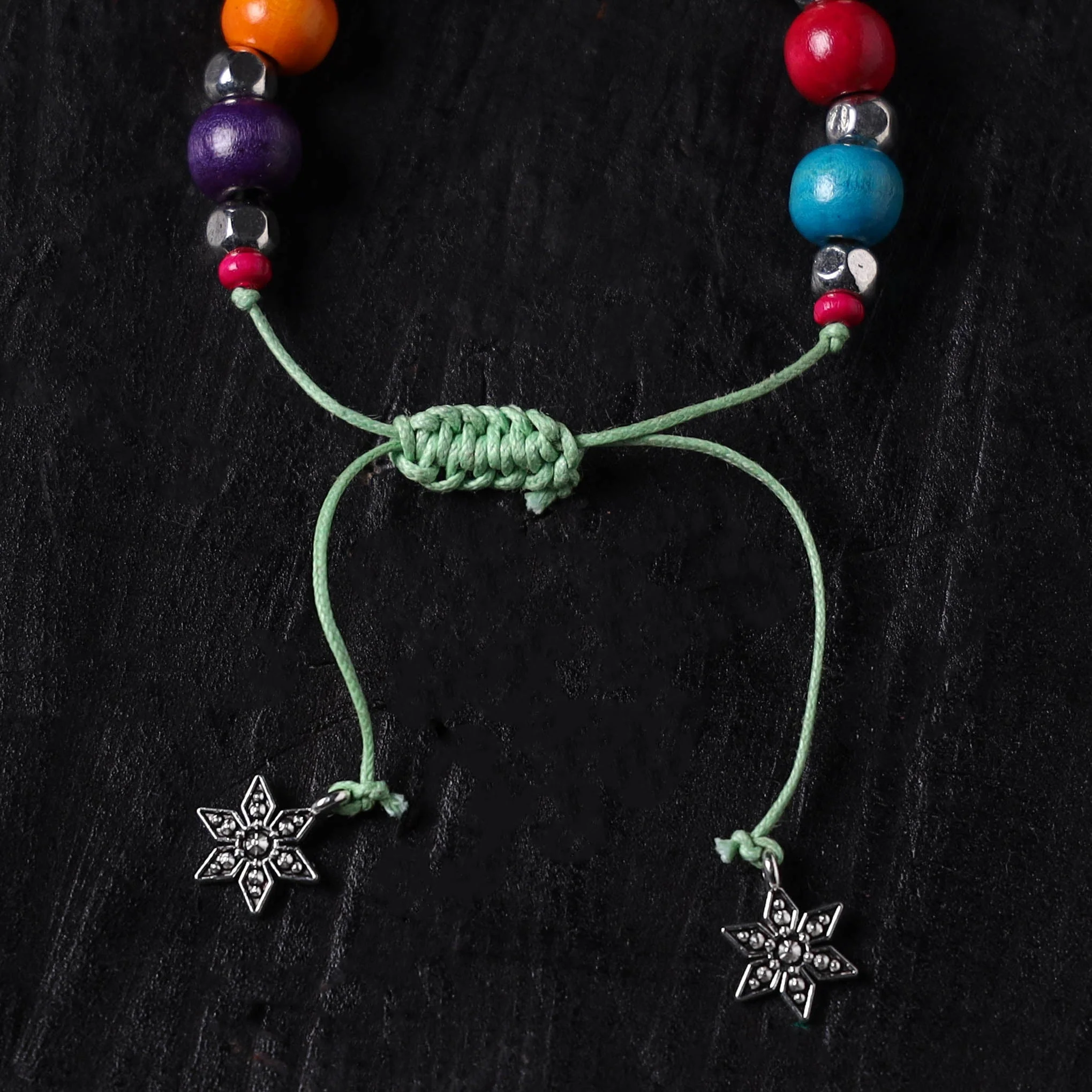 Handcrafted Wooden Bead GS Bracelet 04 - Image 2