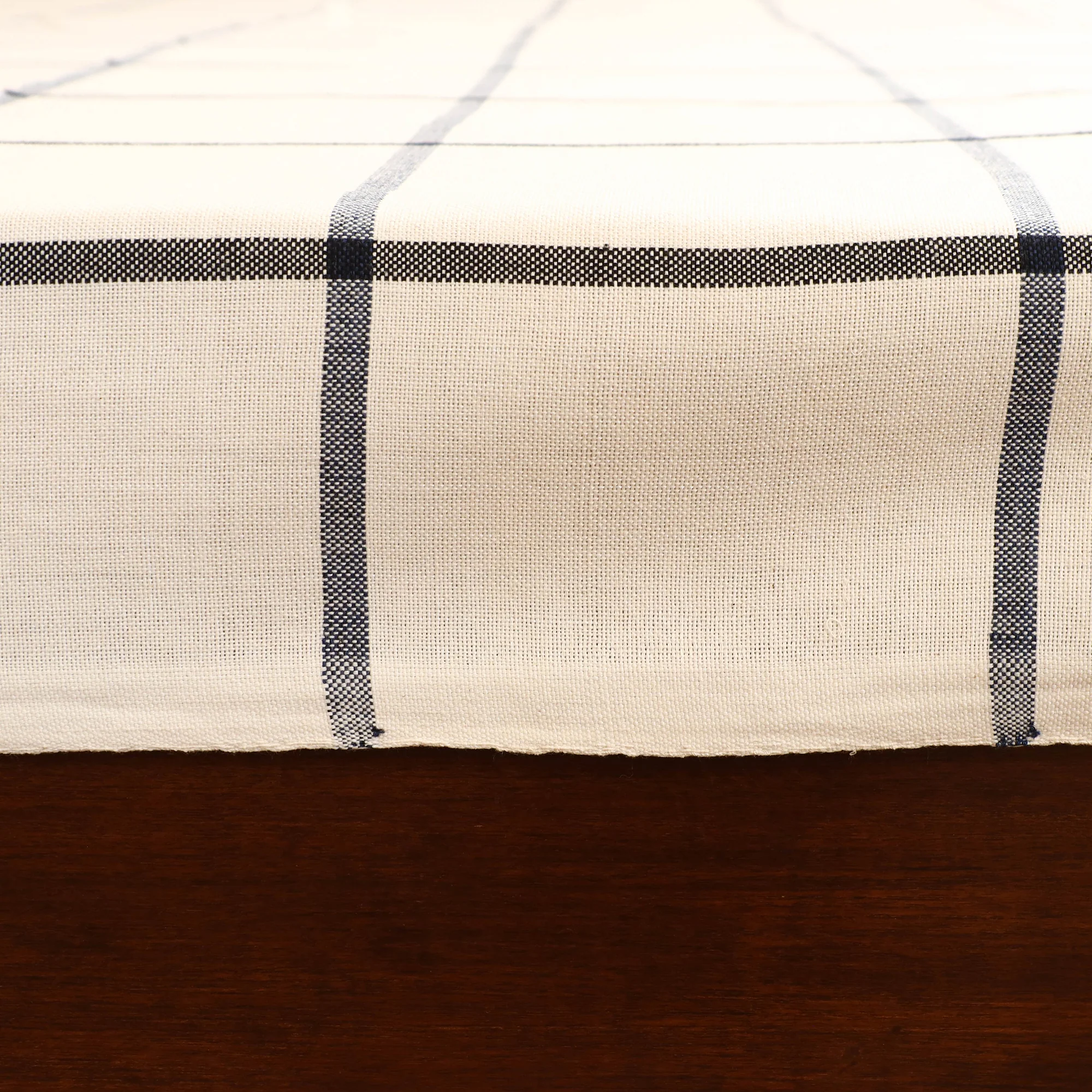 Handloom Cotton Double Bedsheet (108 x 90 in) 08 - Image 4