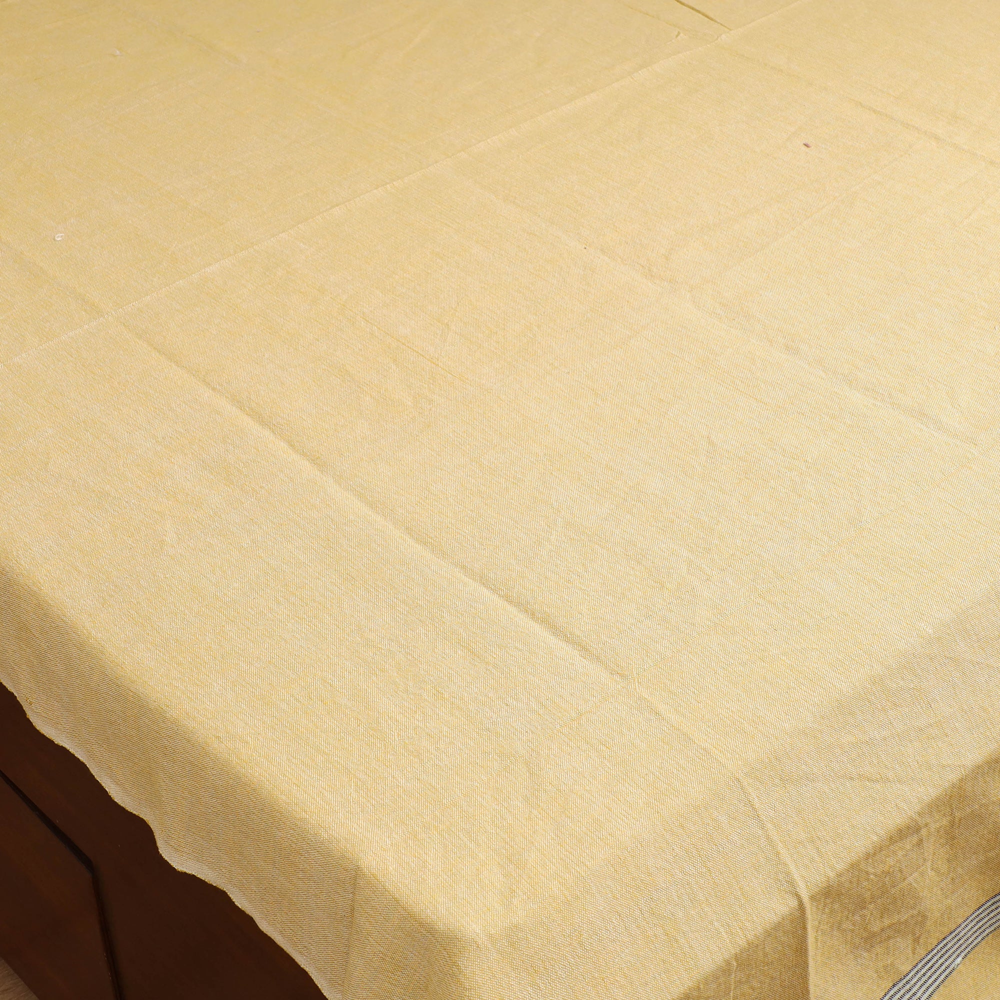 Handloom Cotton Double Bedsheet (108 x 90 in) 111 - Image 2