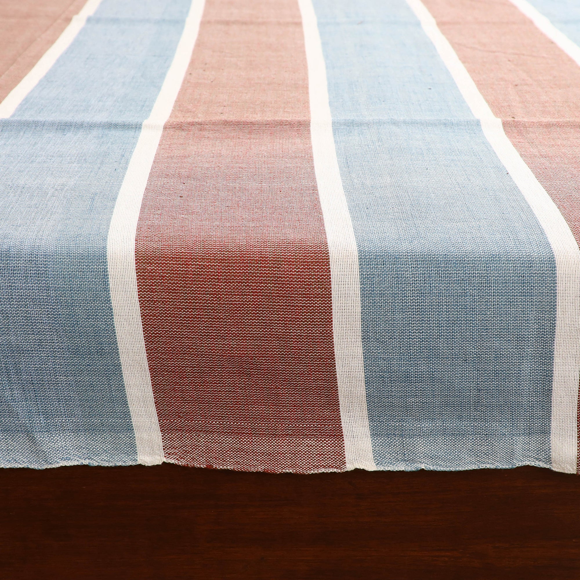 Handloom Cotton Double Bedsheet (108 x 90 in) 114 - Image 4
