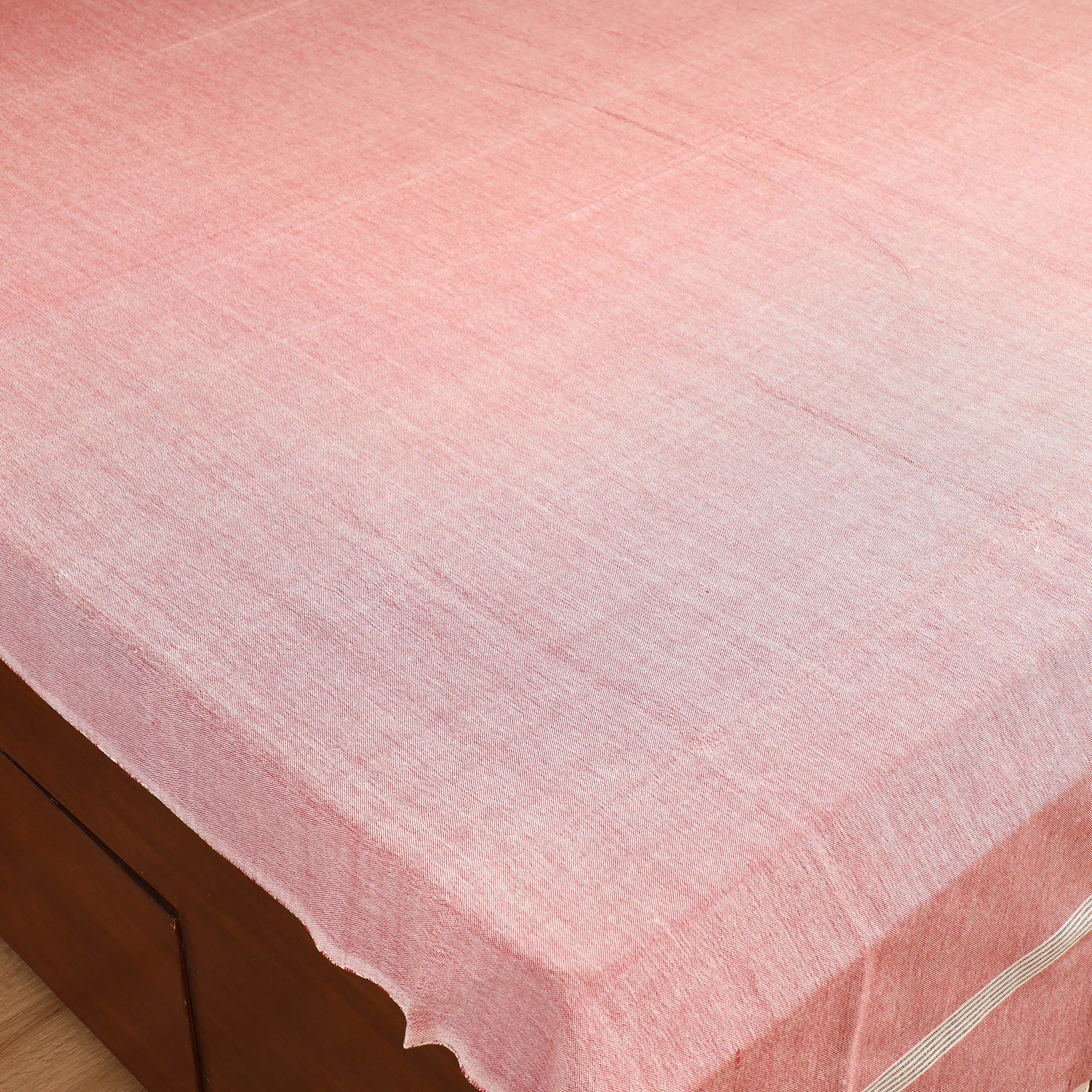 Handloom Cotton Double Bedsheet (108 x 90 in) 15 - Image 2