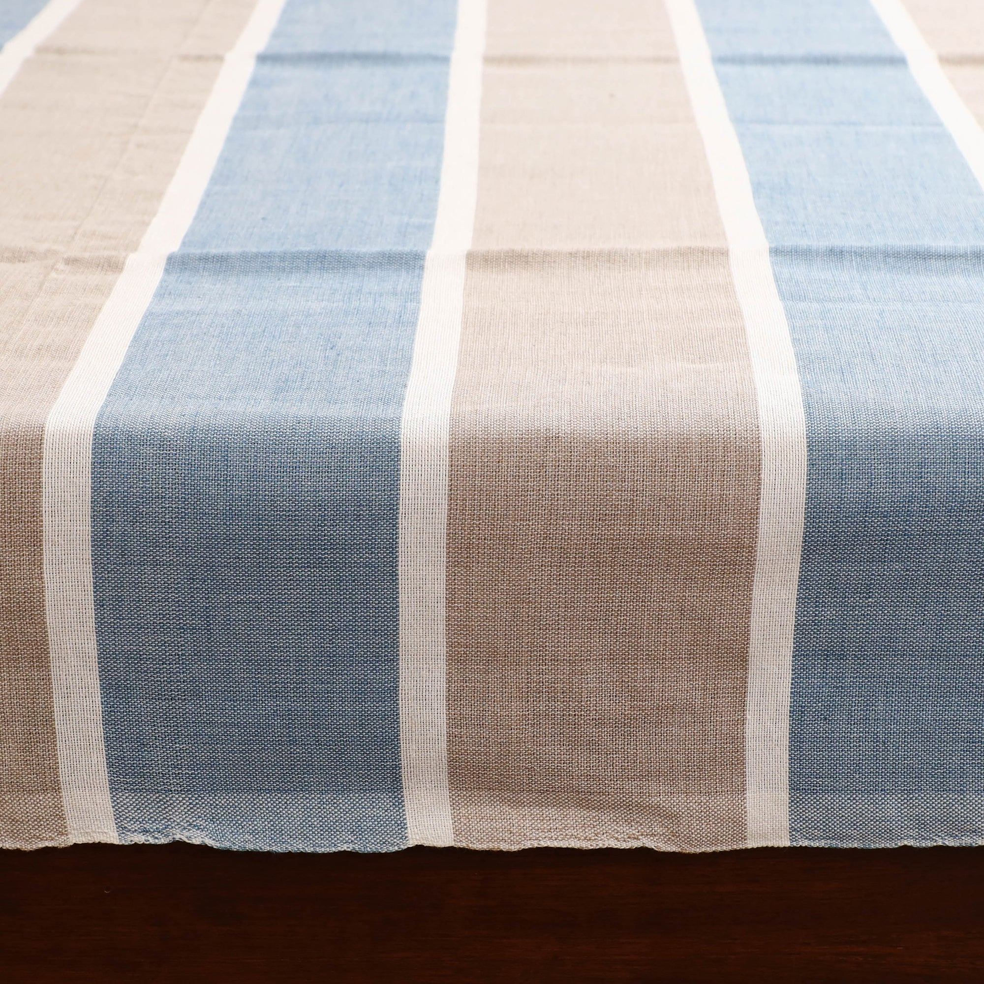 Handloom Cotton Double Bedsheet (108 x 90 in) 151 - Image 4