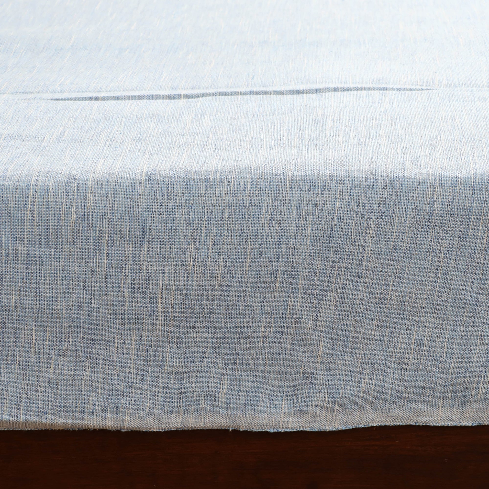 Handloom Cotton Double Bedsheet (108 x 90 in) 154 - Image 4