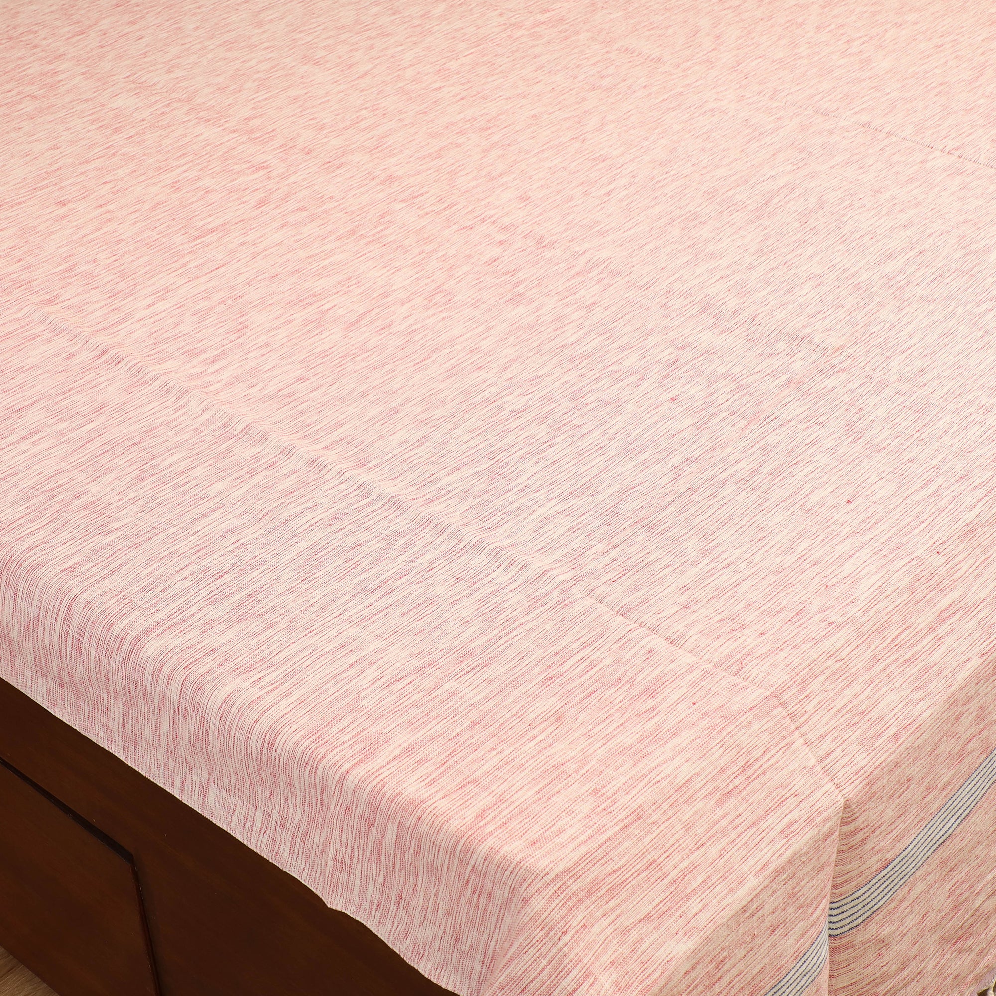 Handloom Cotton Double Bedsheet (108 x 90 in) 31 - Image 2