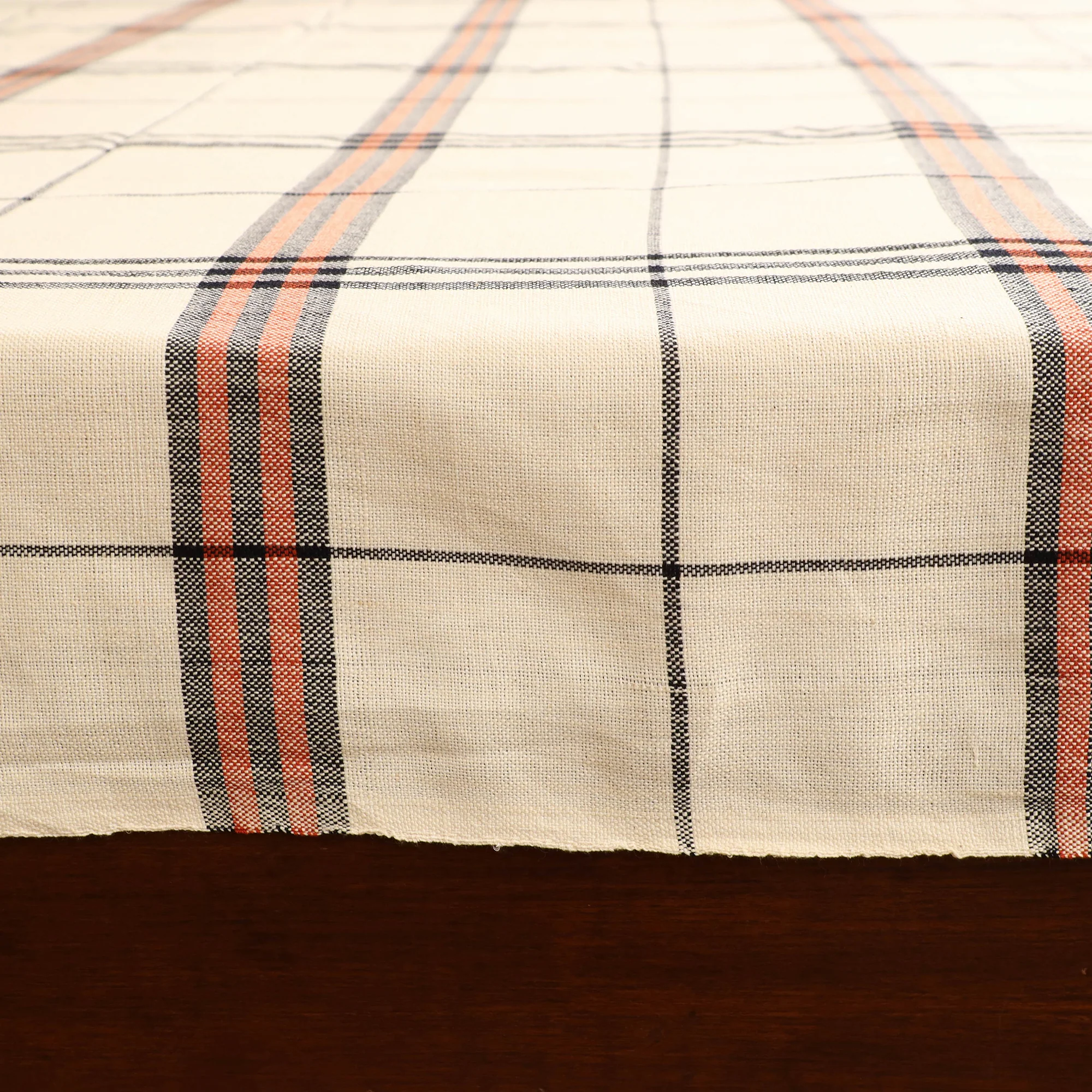 Handloom Cotton Double Bedsheet (108 x 90 in) 39 - Image 4