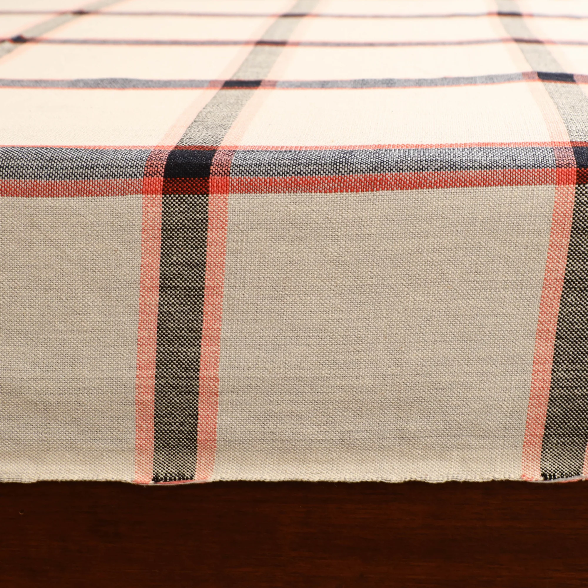 Handloom Cotton Double Bedsheet (108 x 90 in) 40 - Image 4